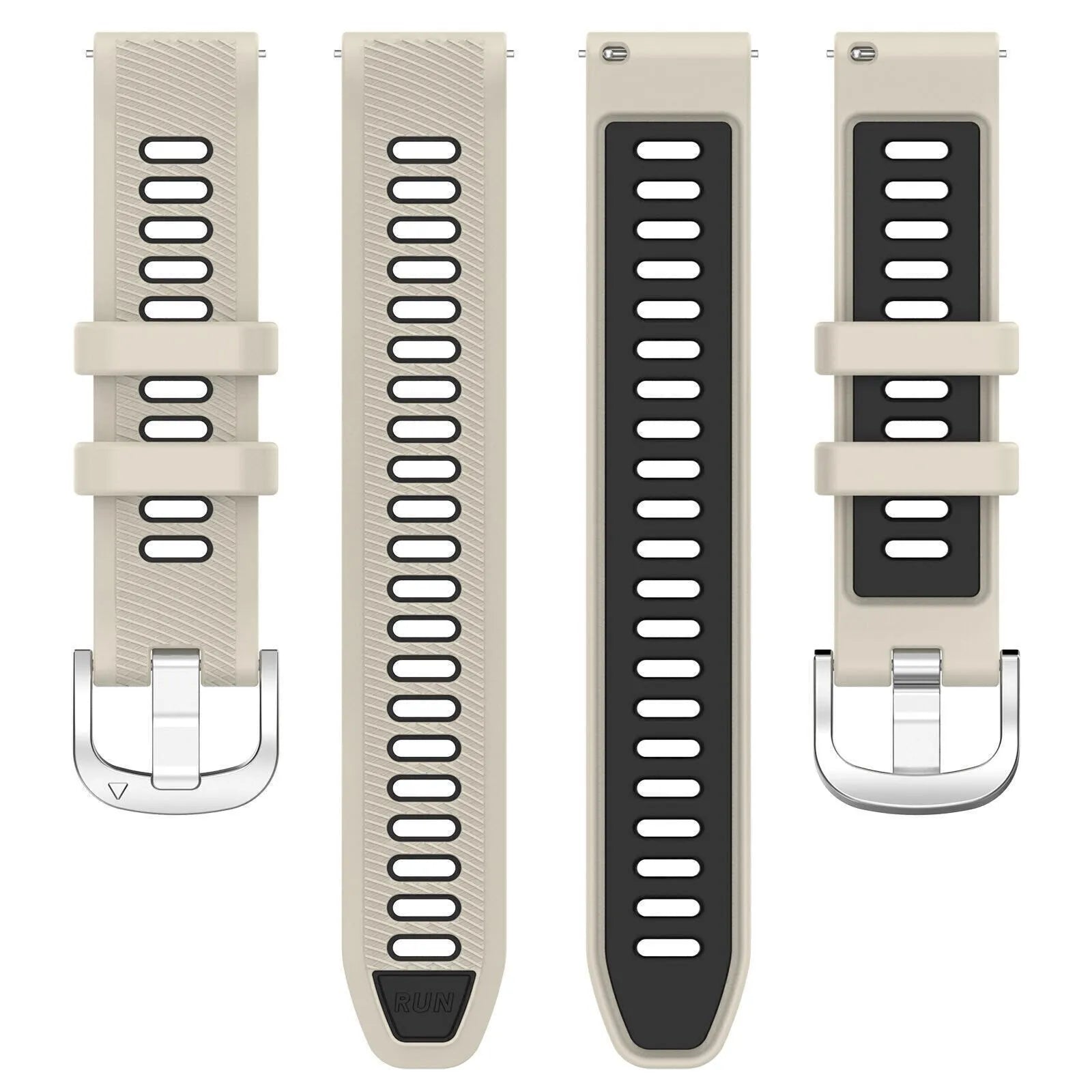 Coros Apex 42mm Sport Strap With Buckle (Beige/Black)