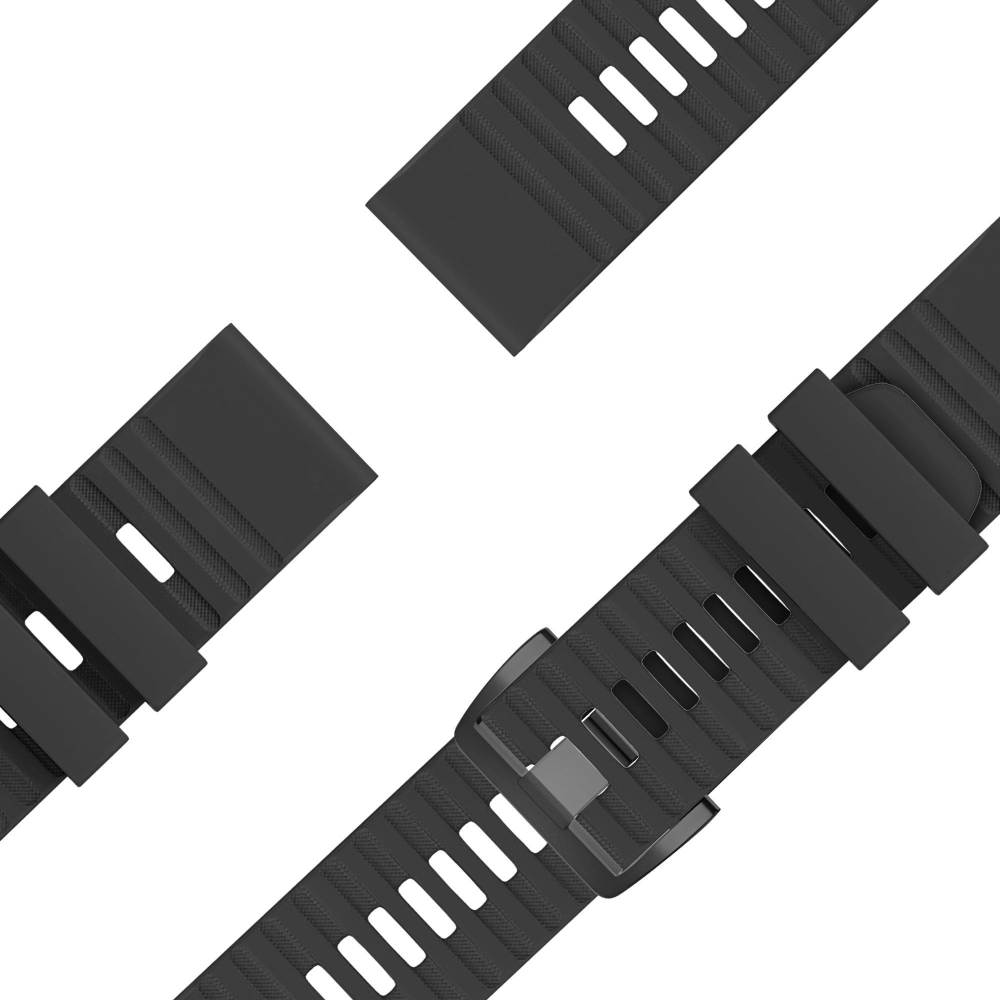Bracelet silicone à boucle Garmin Tactix 8 - 51mm (noir)