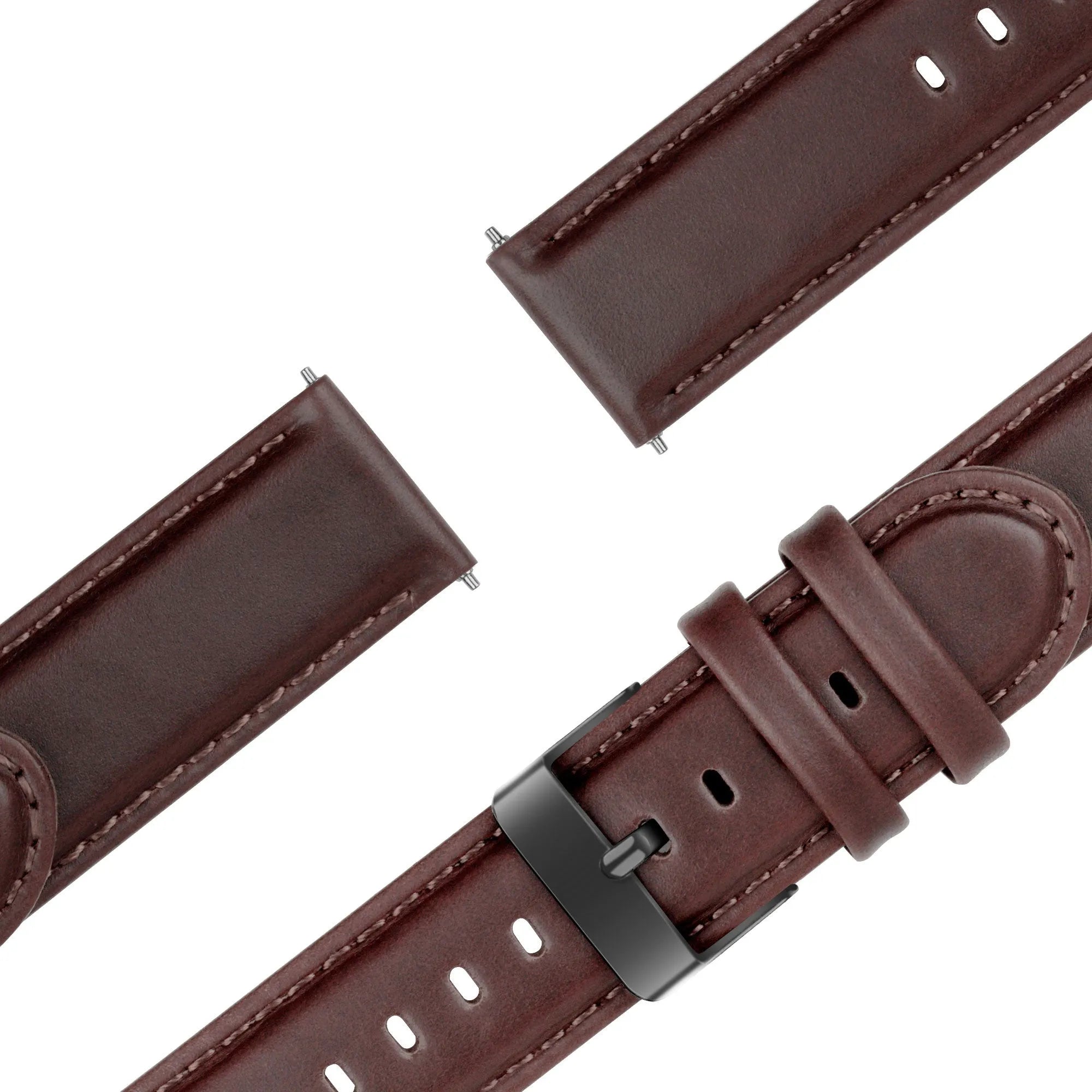 Bandz Bracelet cuir 'Classic' Amazfit Cheetah 2 Pro (marron foncé)