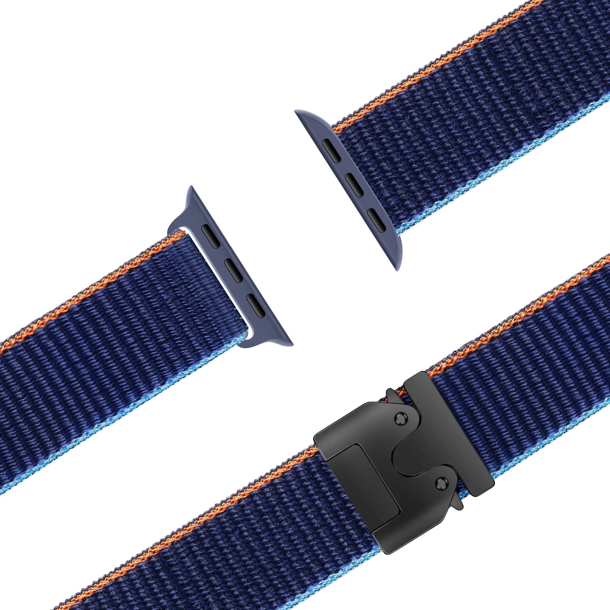 Bandz Bracelet nylon 'Classique' avec P-buckle Apple Watch (bleu foncé)