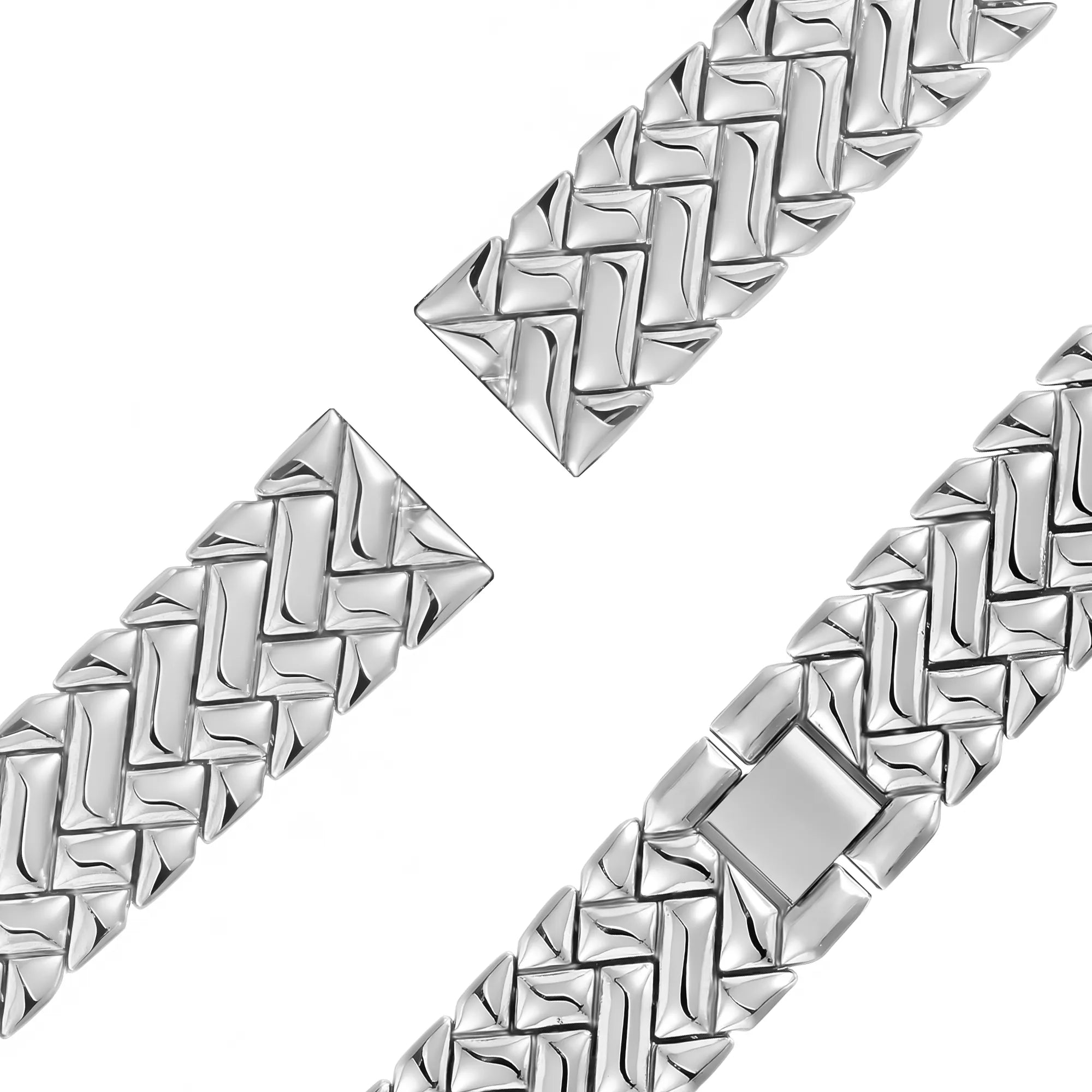 Bandz Bracelet metal 'V-Type' Oppo Watch X2 Mini (argent)