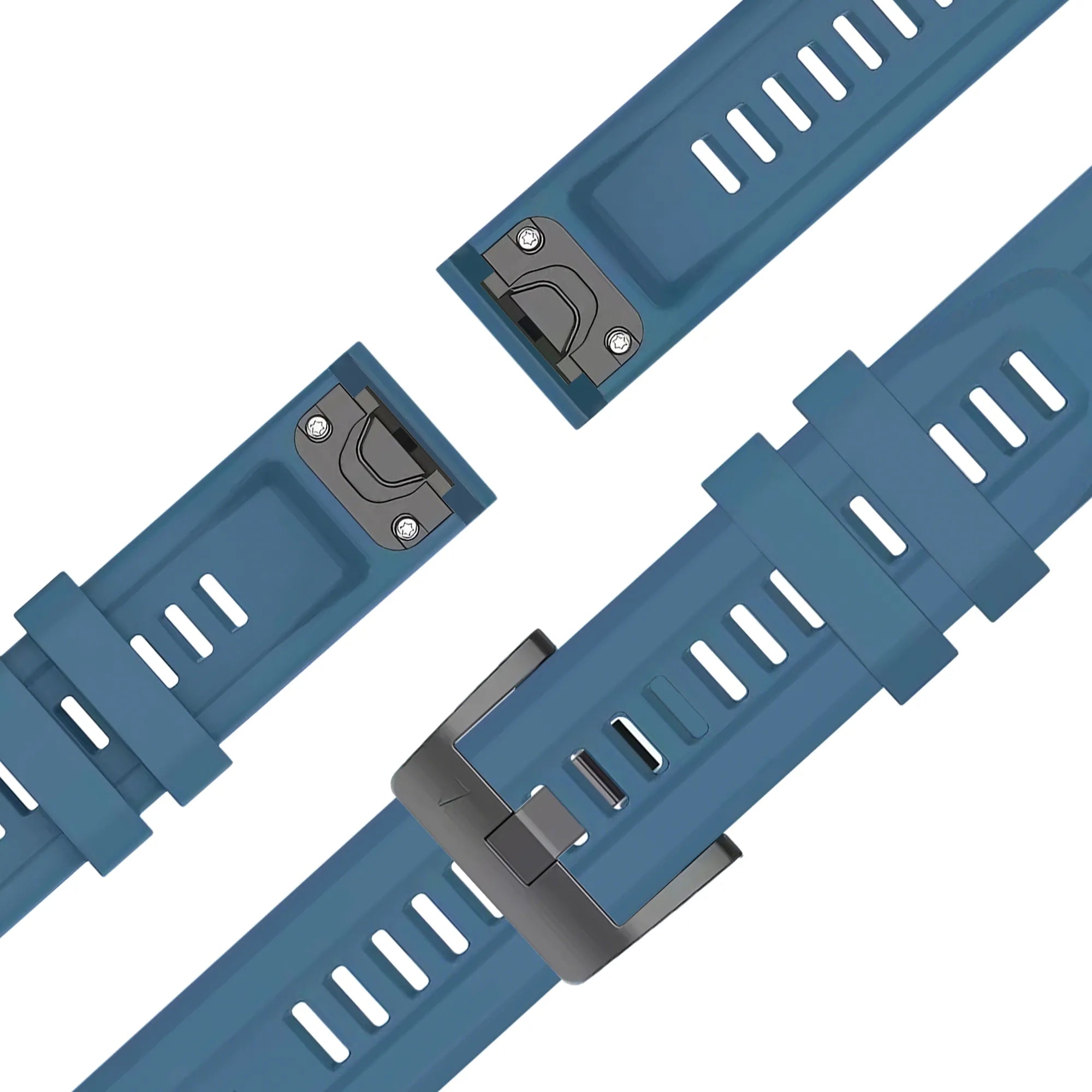 Bandz Garmin Quatix 5 / 6 / 7 Silicone Strap 'Classic' (Rock Green)