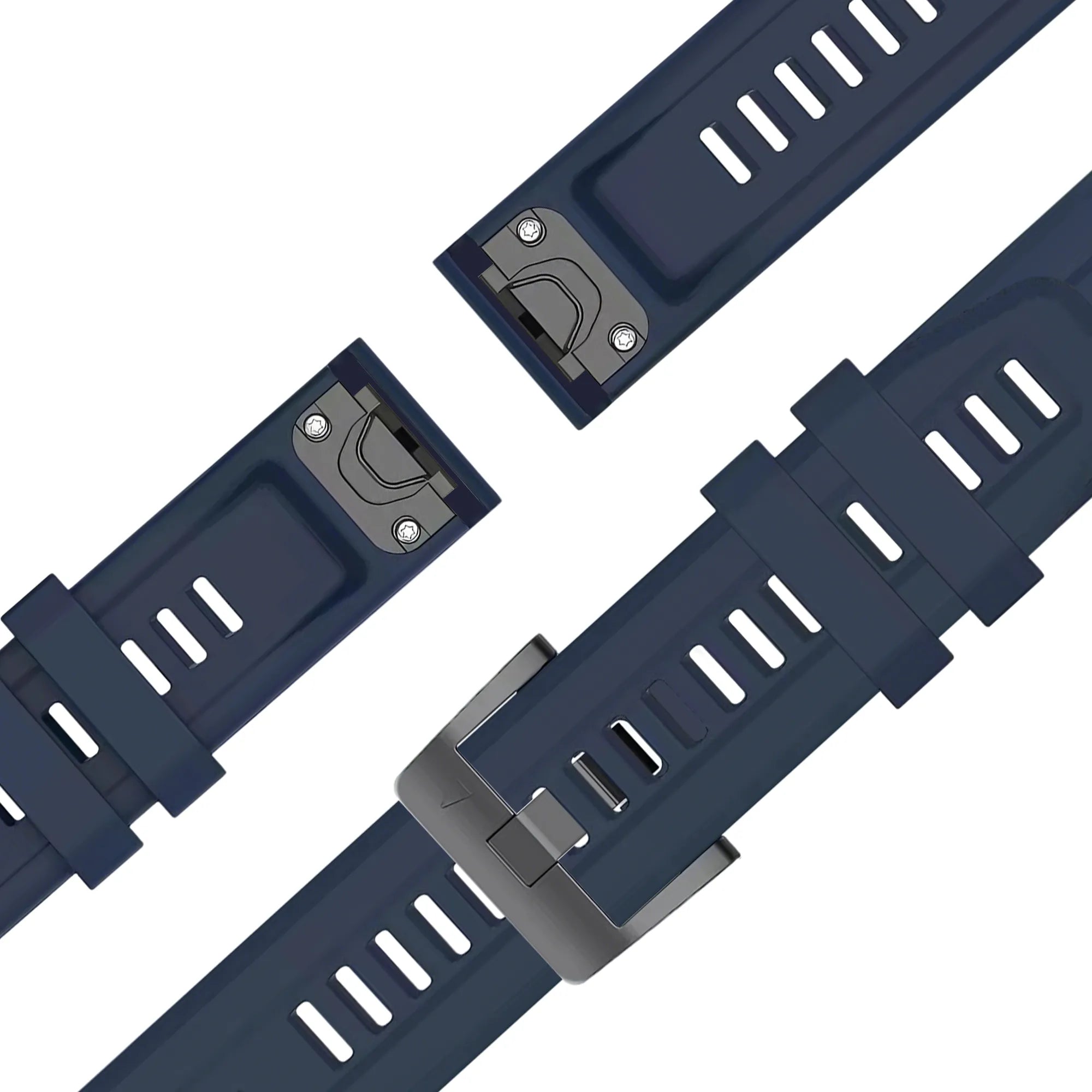 Bandz Garmin Quatix 5 / 6 / 7 Silicone Strap 'Classic' (Dark Blue)