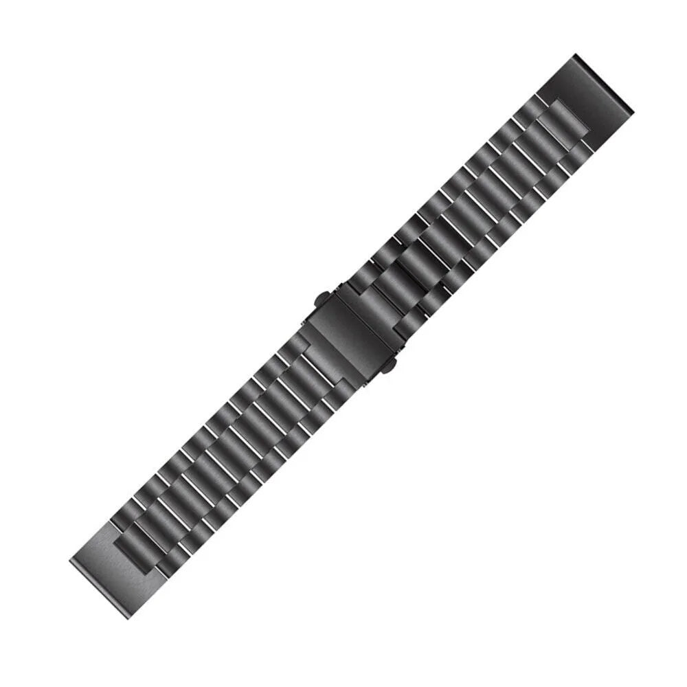 Steel Strap, black, laid flat, joined, 45° top view