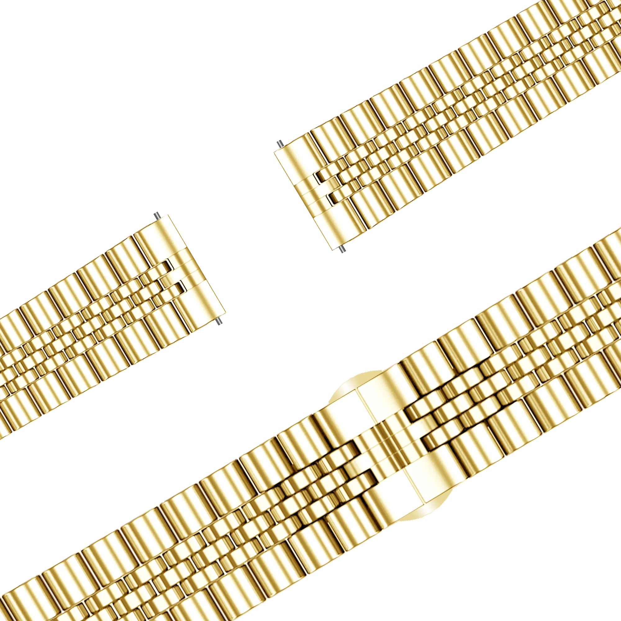 Bandz Bracelet acier 'Jubilee' Garmin Forerunner 265s (or)