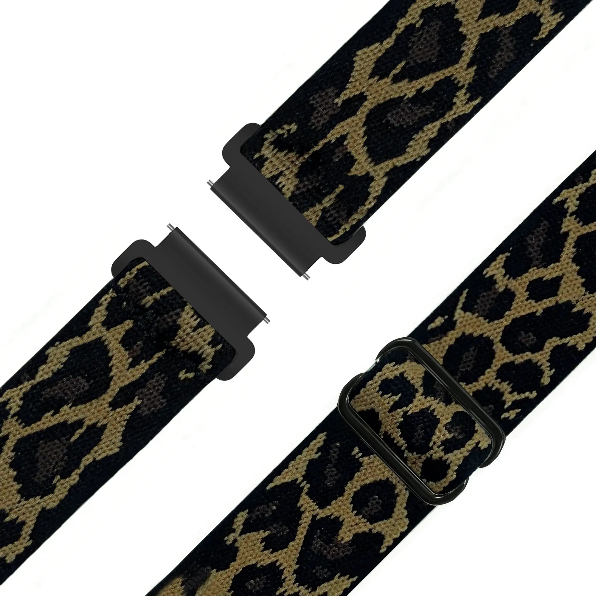 Bandz Bracelet nylon élastique Garmin Vivomove 3s (léopard)