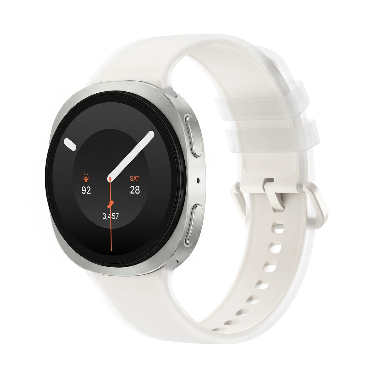 Bracelet silicone jelly Samsung Galaxy Watch 8 Classic (crème)