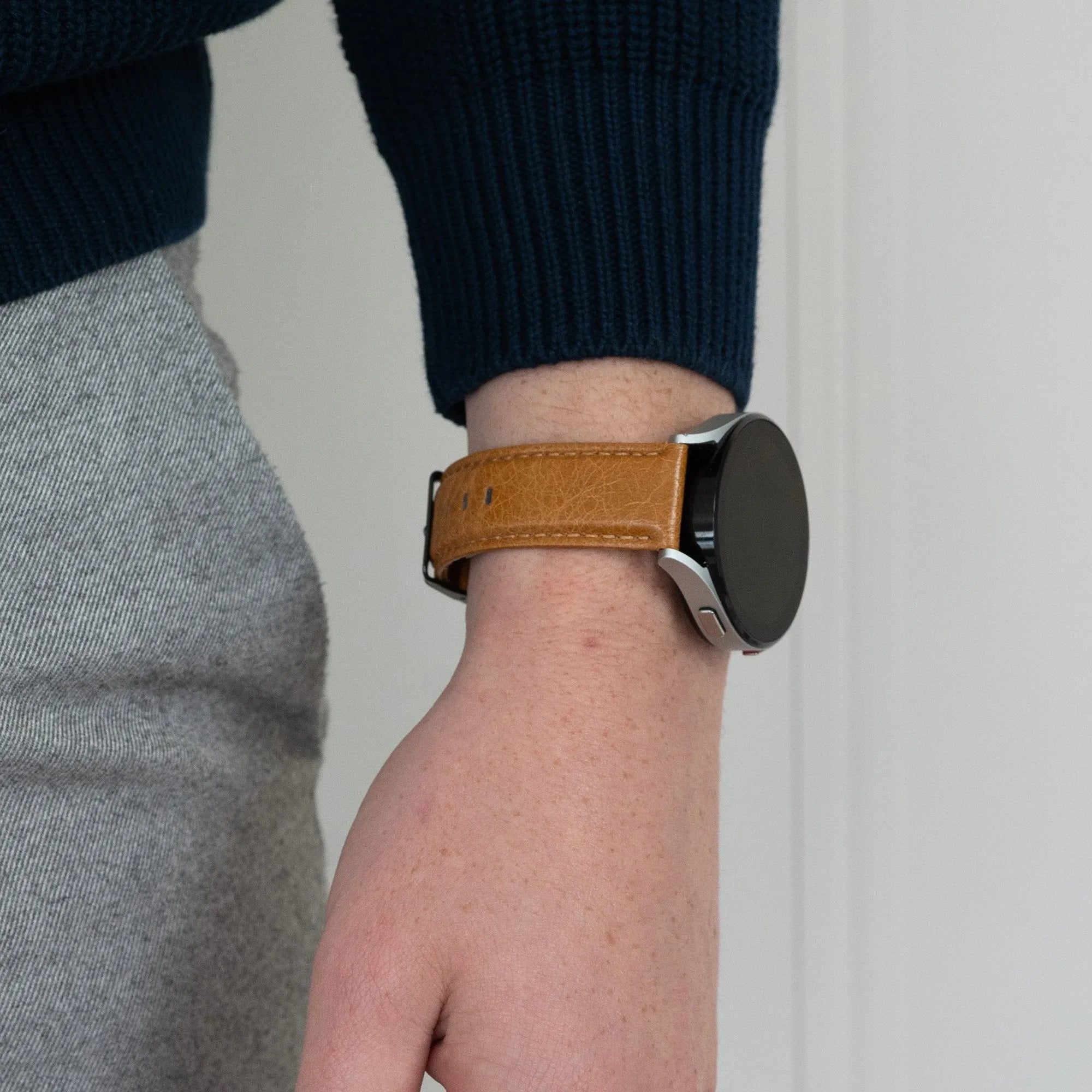Bandz Bracelet cuir 'Deluxe' Suunto Vertical 2 (marron)