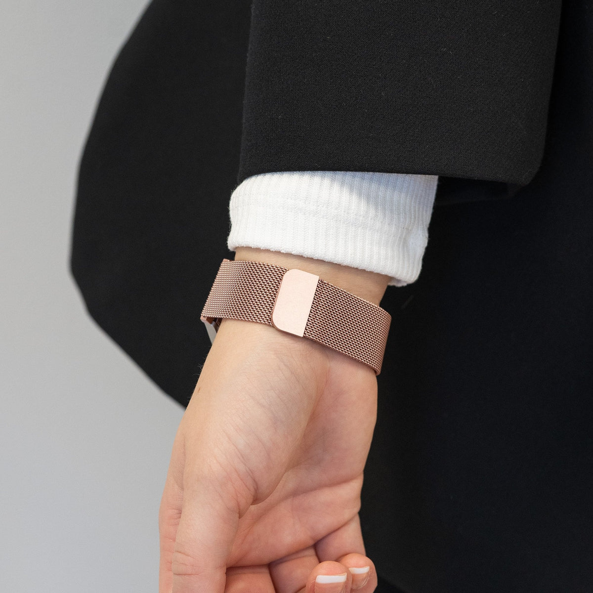 Milanese Loop Strap, pink, lifestyle photo