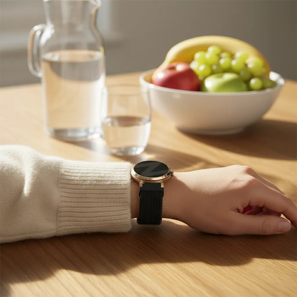 Bandz Bracelet nylon tissé Pebble Round 2 - 14mm (noir)