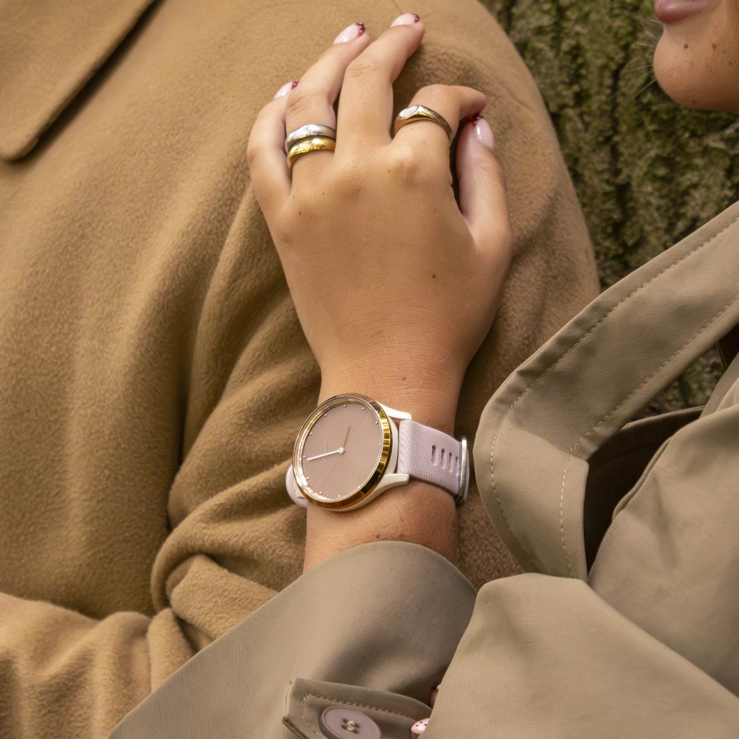 Bracelet silicone Coros Apex 46mm (rose)