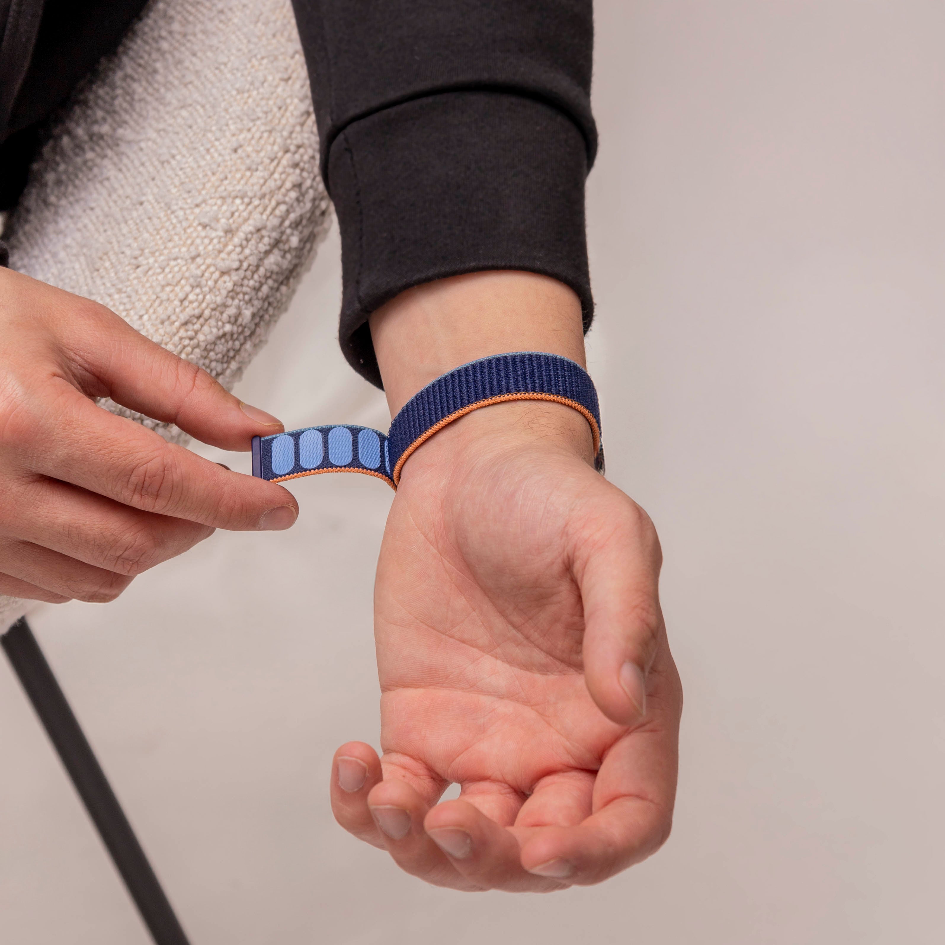 Bracelet nylon Huawei Band 10 (bleu foncé)