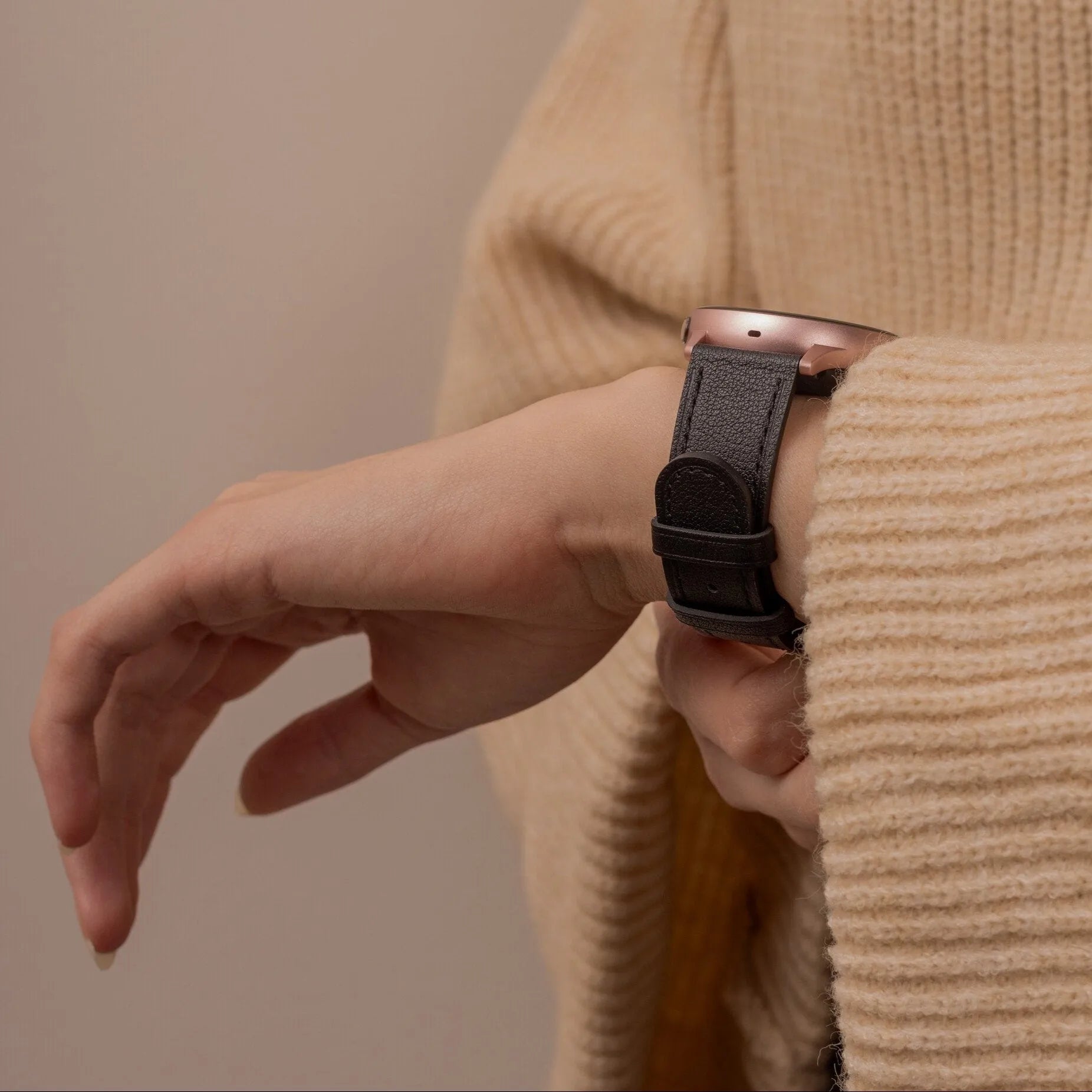 Fossil Gen 5 Leather Strap (Black)