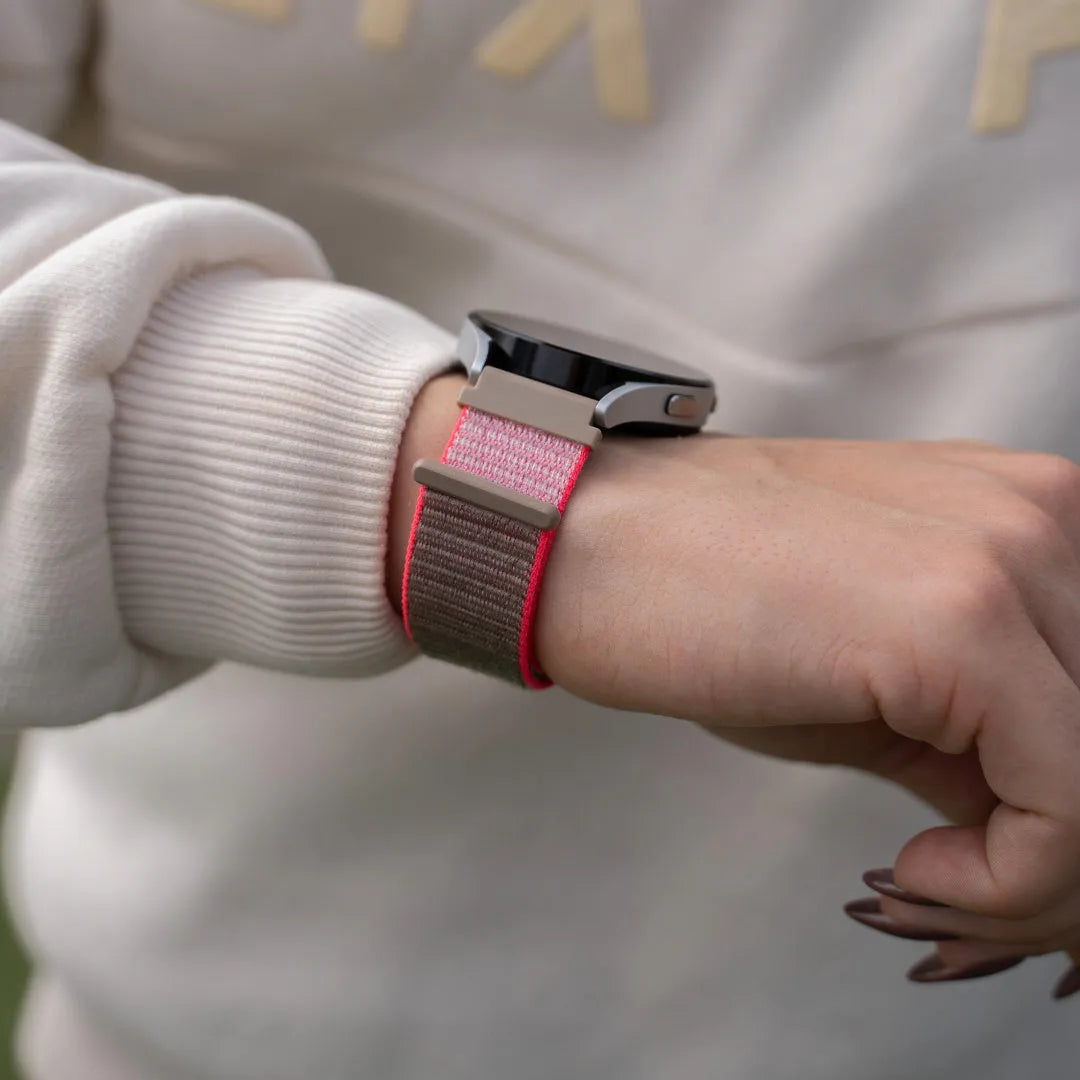 Bracelet nylon OnePlus Watch 3 - 46mm (rose neon)