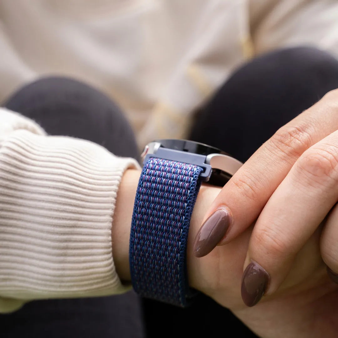 Bracelet nylon Amazfit GTR Mini (violet/bleu)