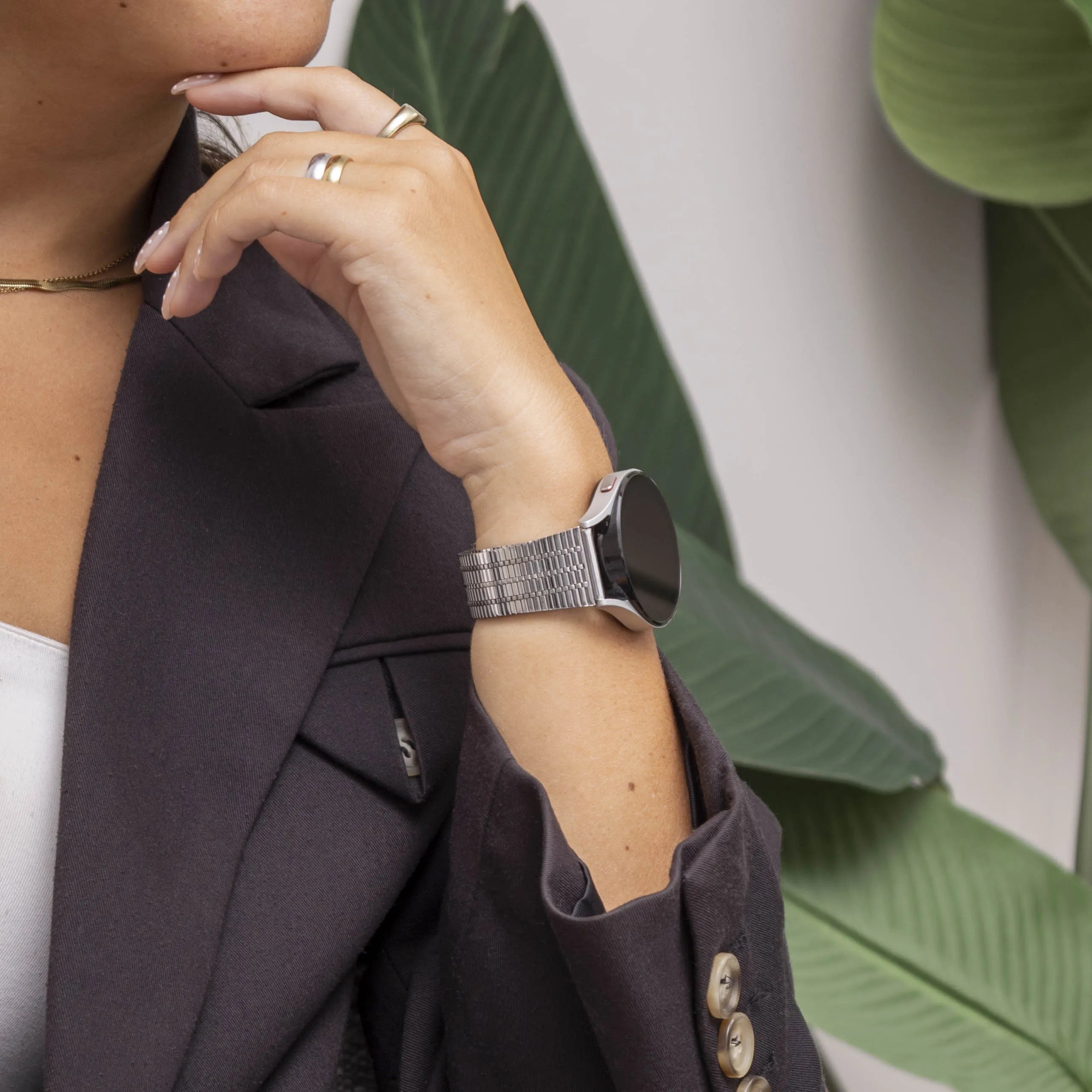Bracelet acier inoxydable Polar Pacer (argent)