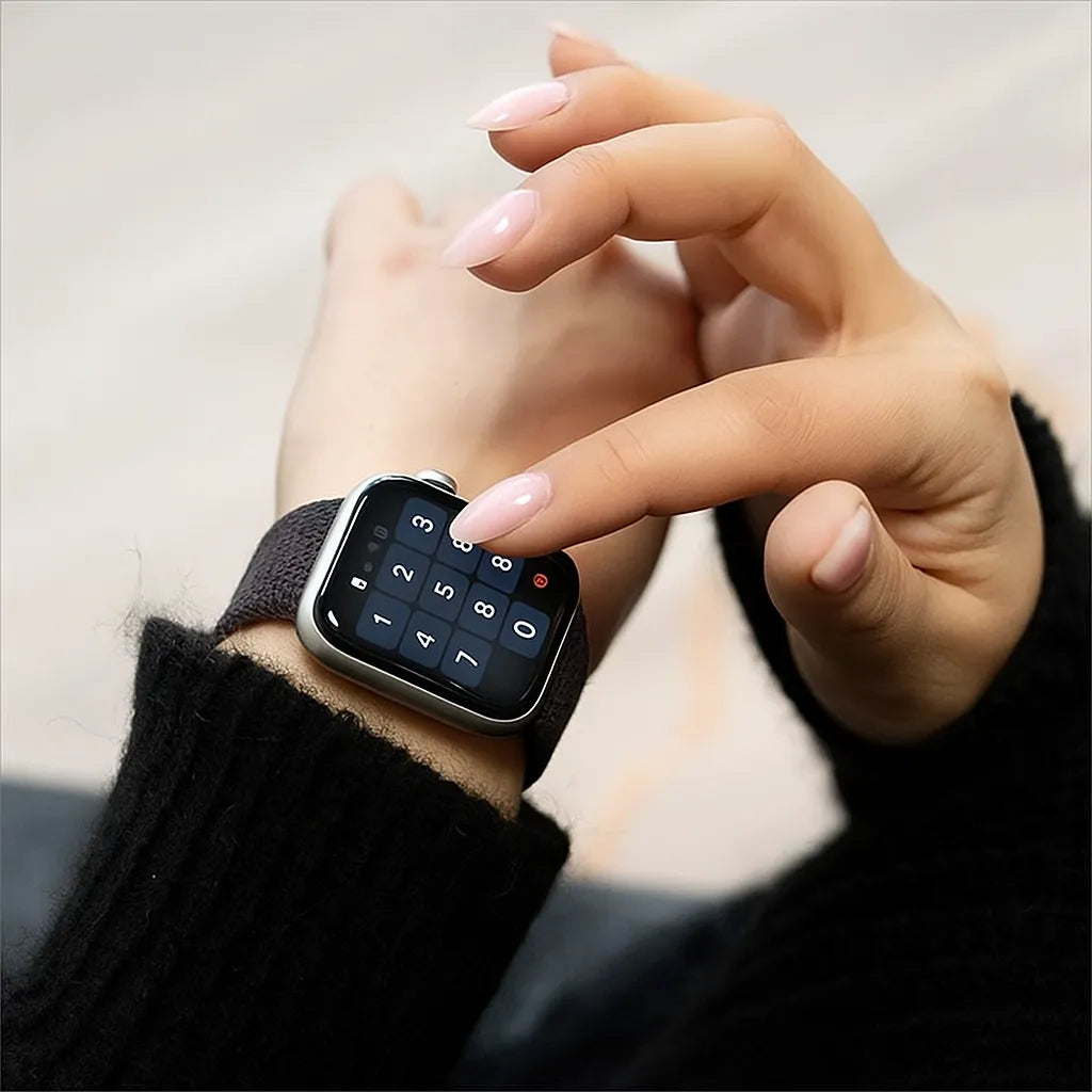 Bracelet tressé Apple Watch (gris sidéral)