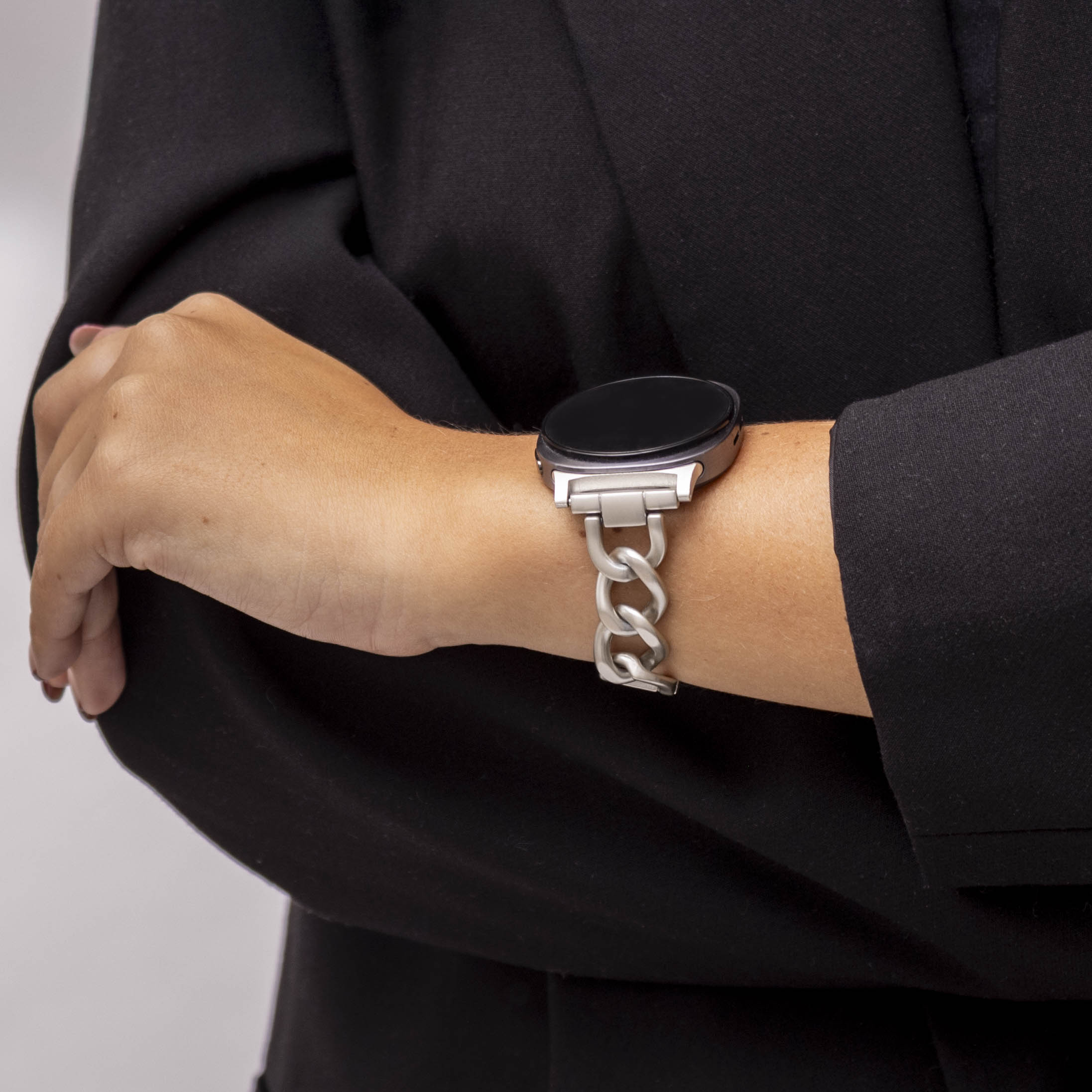 Bracelet acier chaîne Samsung Galaxy Watch 8 - 40mm (lumière stellaire)