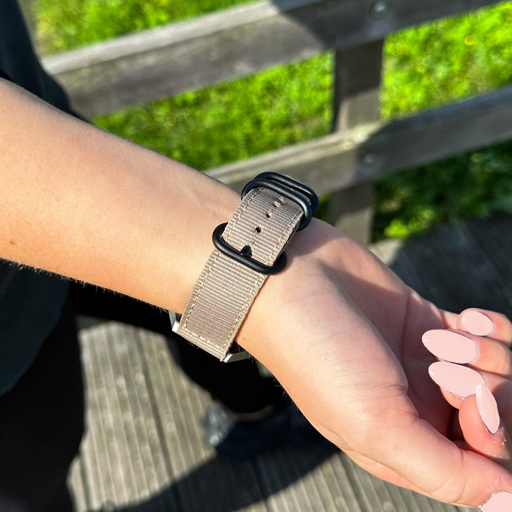 Bracelet nylon avec boucle Samsung Galaxy Watch 4 - 40mm (kaki)