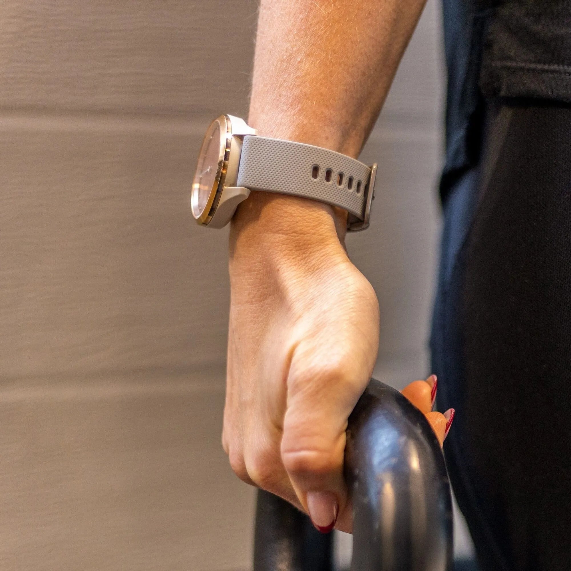 Bracelet silicone Fossil Gen 4 Venture HR (gris)