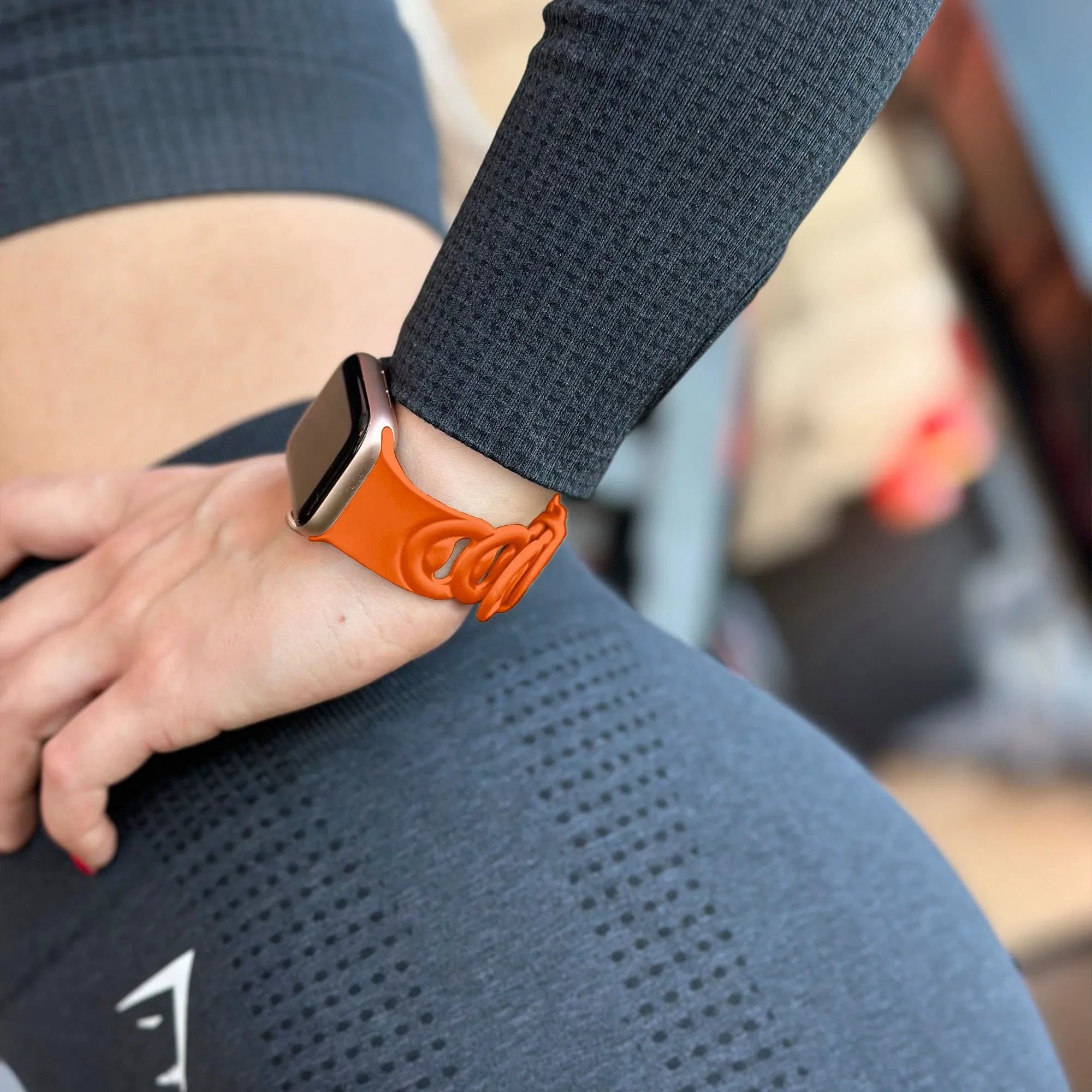 Bracelet silicone Apple Watch (orange)