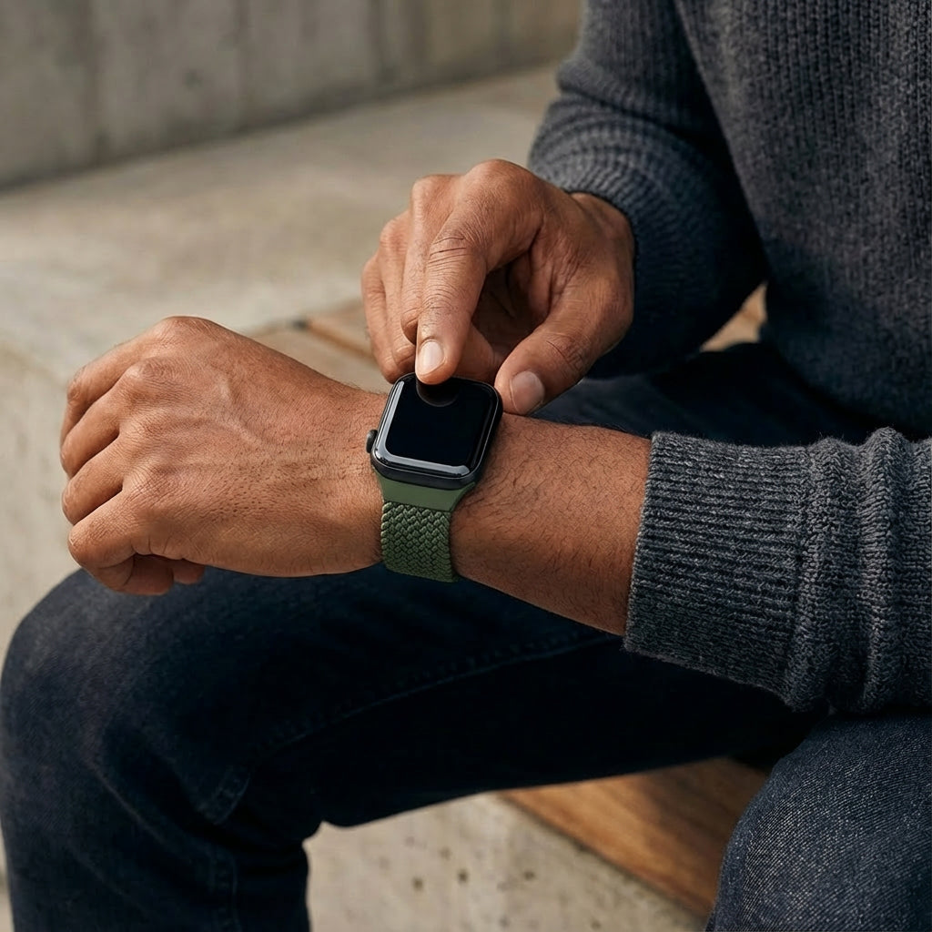 Bracelet tissé Redmi Watch 5 avec boucle-D (vert)