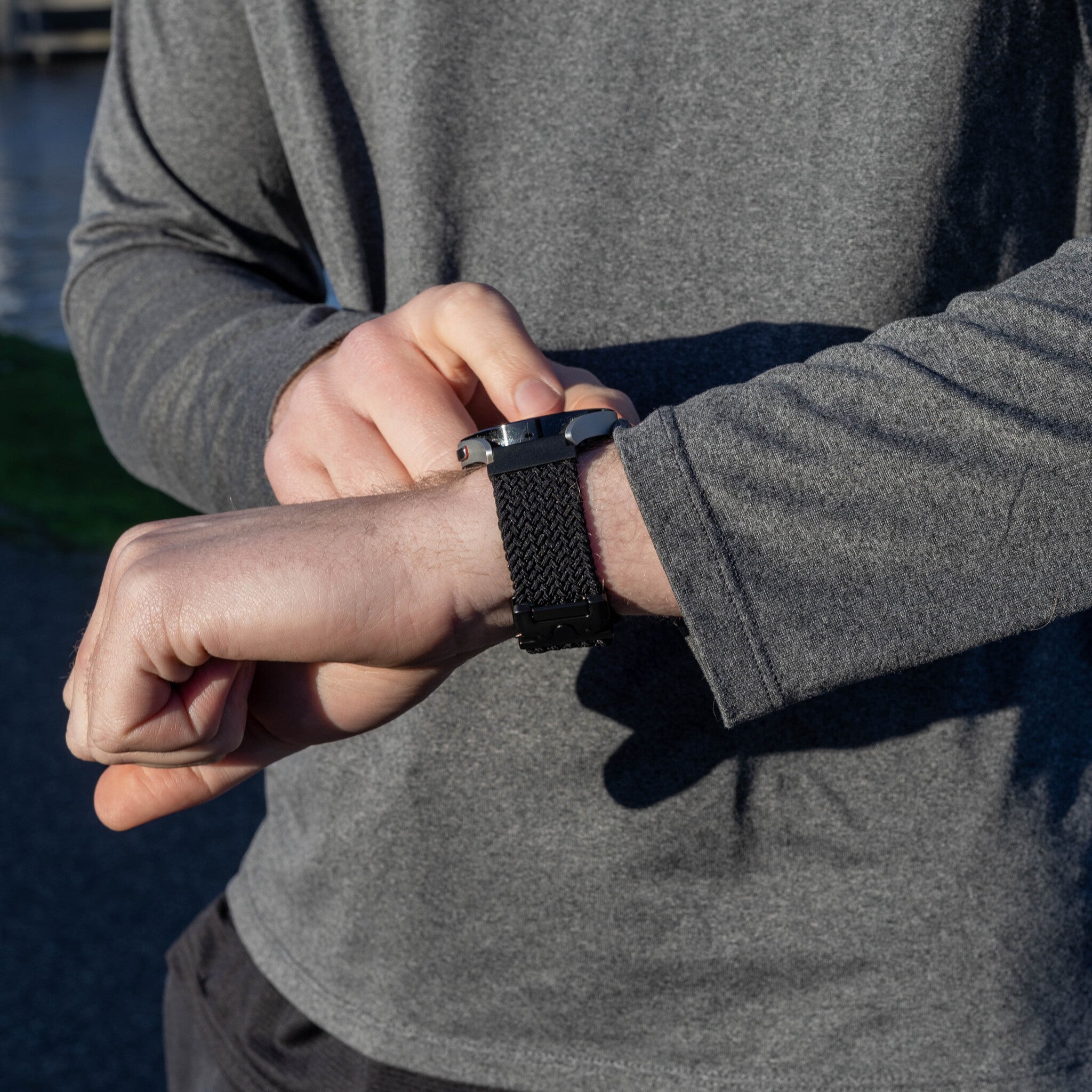 Bracelet tressé boucle en P Huawei Watch GT 7 - 46mm (noir)