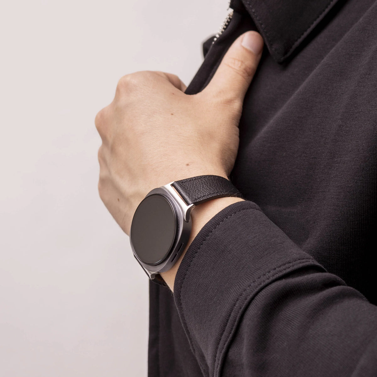 Modern Leather Strap, black, lifestyle photo