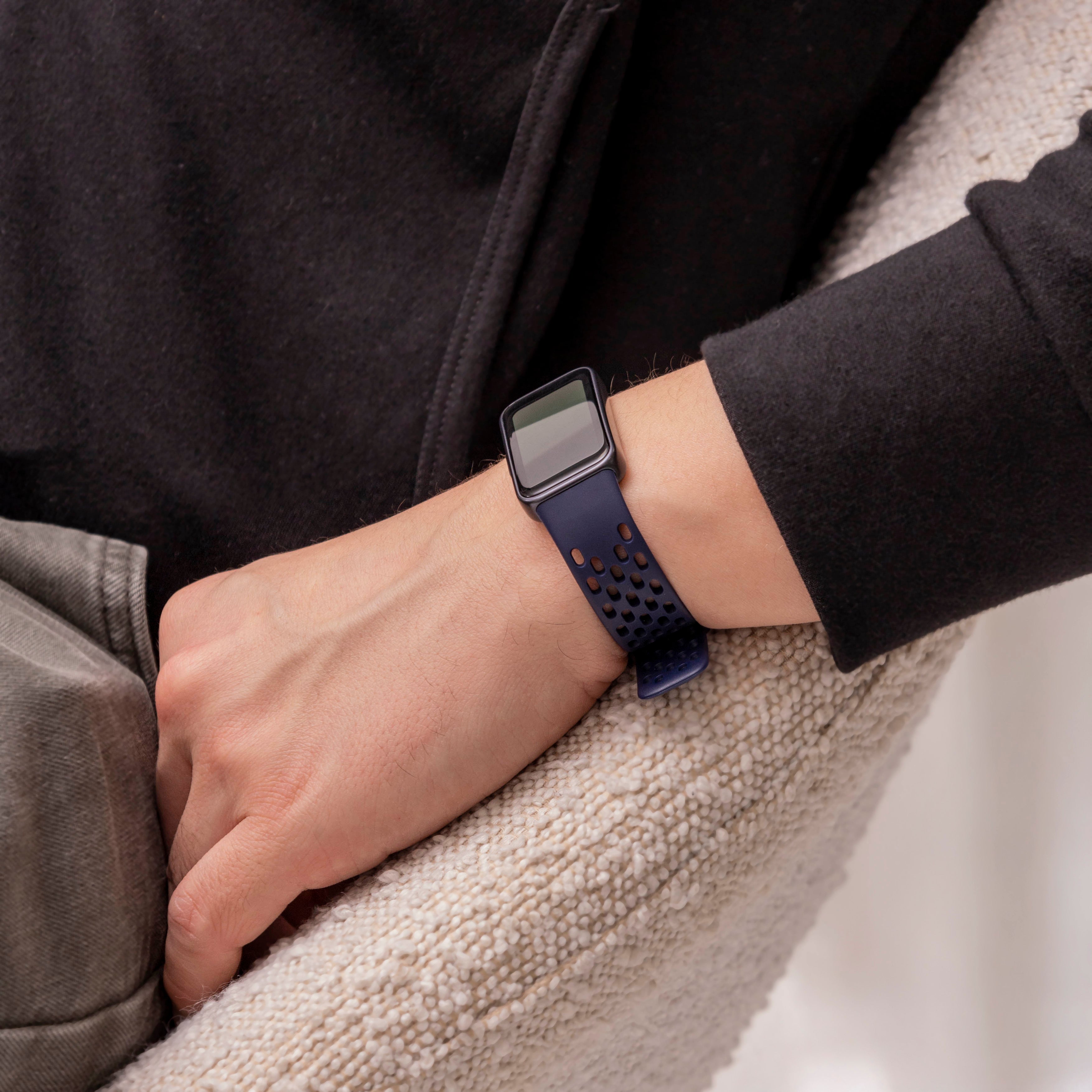 Bracelet silicone air Huawei Band 8 (bleu foncé)