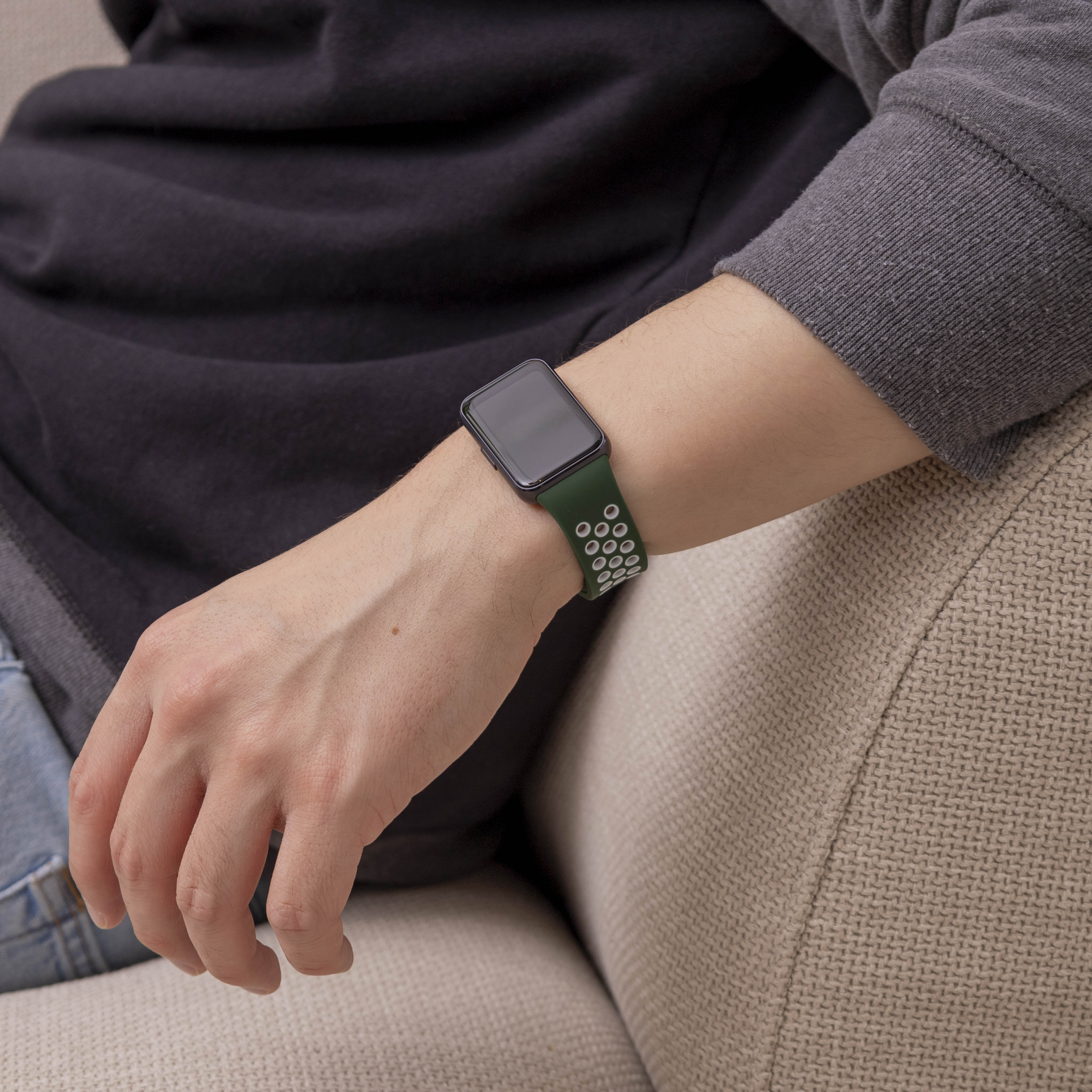 Bracelet sport Samsung Galaxy Fit 3 (vert/blanc)