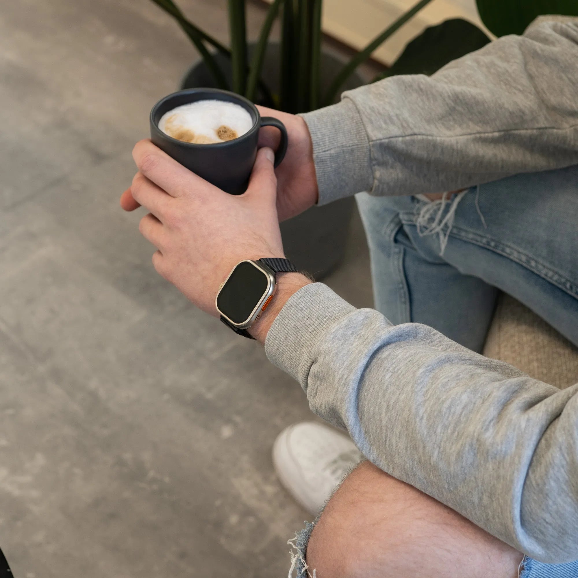 Bandz Bracelet milanais loop Apple Watch (noir)