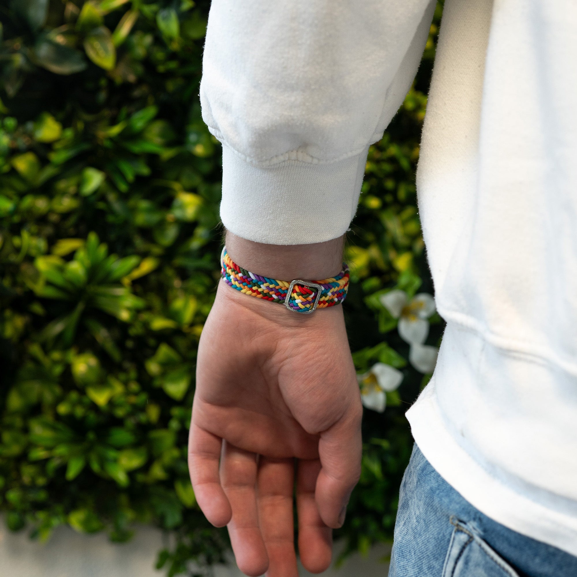 Bracelet tressé Xiaomi Mi Band 5 (arc-en-ciel)