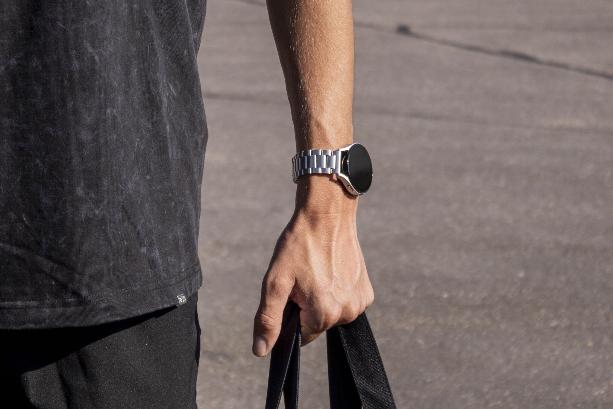 BALR Huawei Watch GT 3 Pro 43mm Steel Link Strap (Silver)