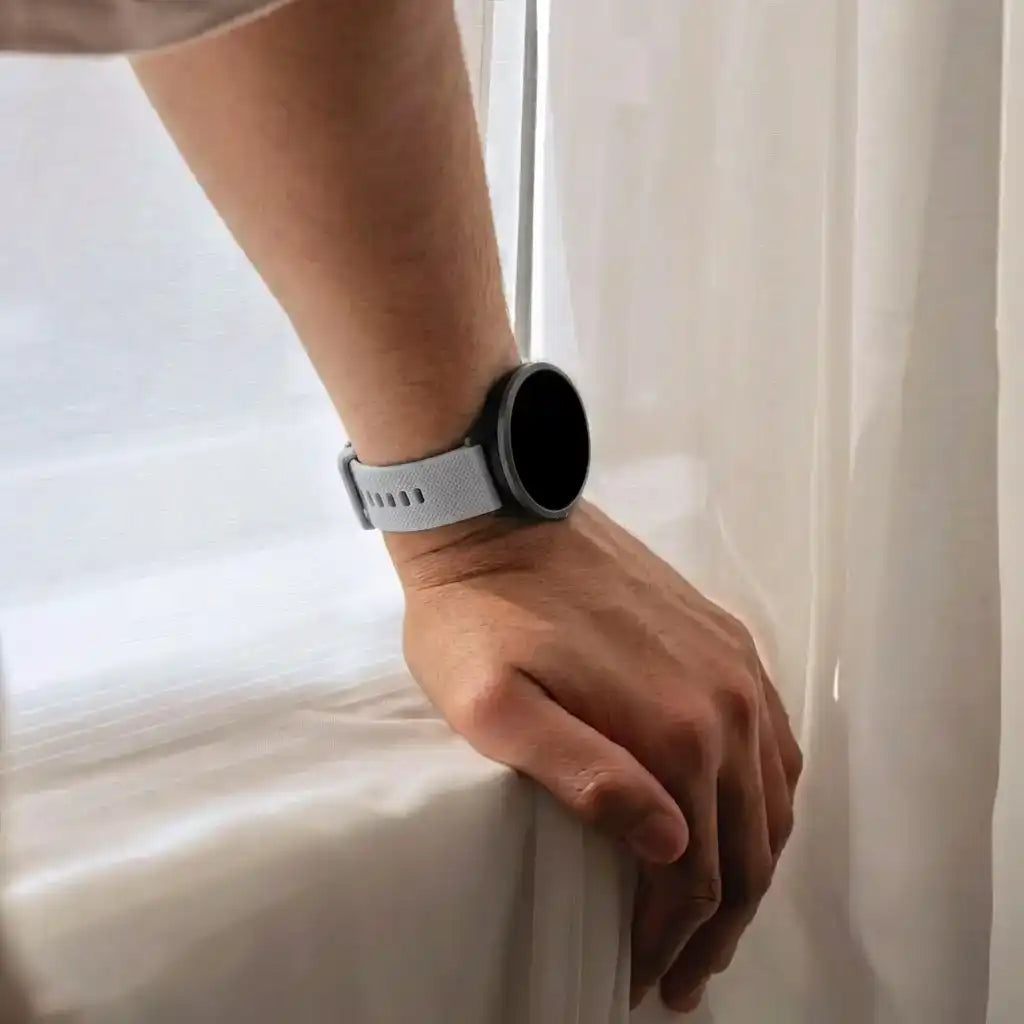 Bracelet silicone luxe Samsung Galaxy Watch 5 Pro (gris)