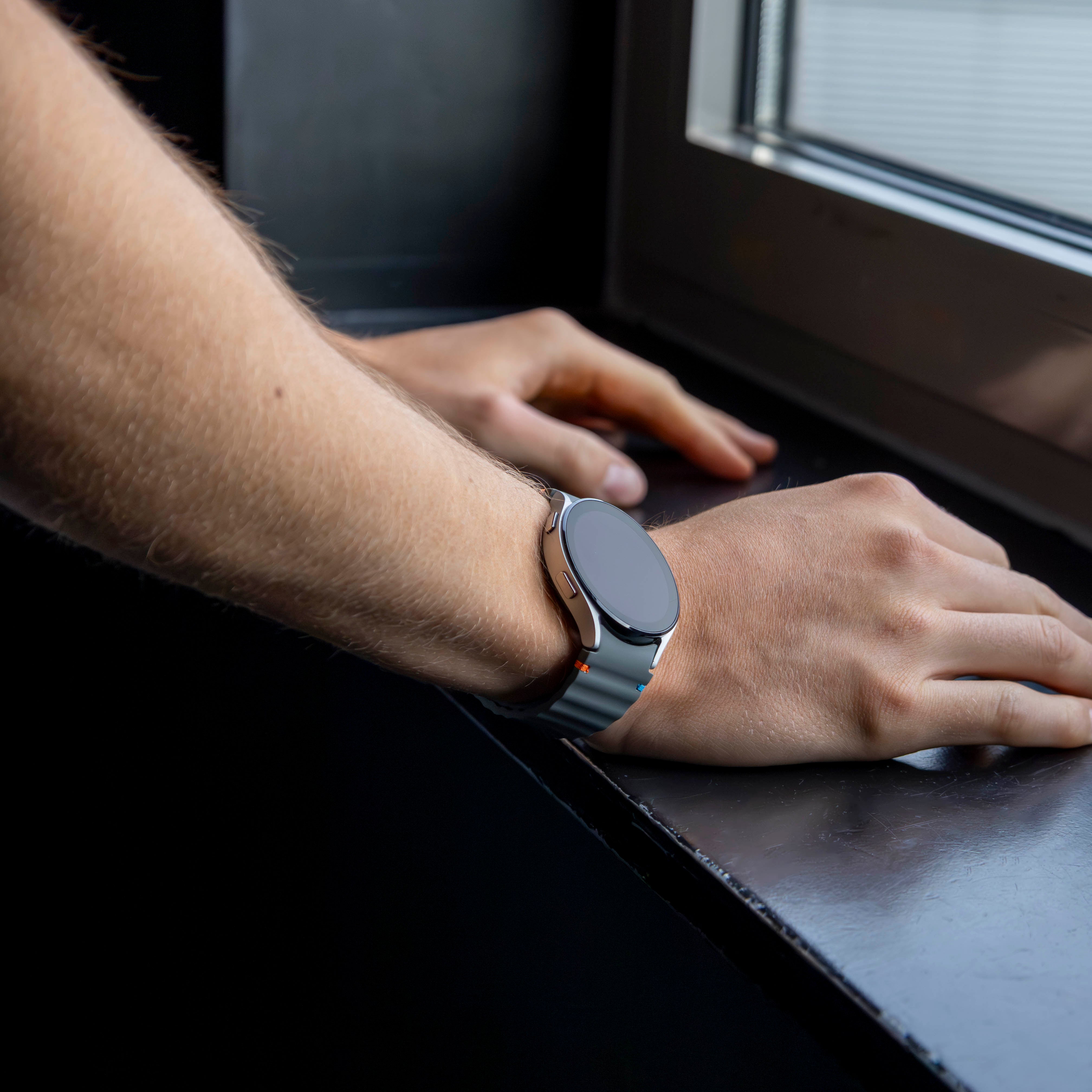 Bracelet Wave Samsung Galaxy Watch 4 44mm (gris foncé)
