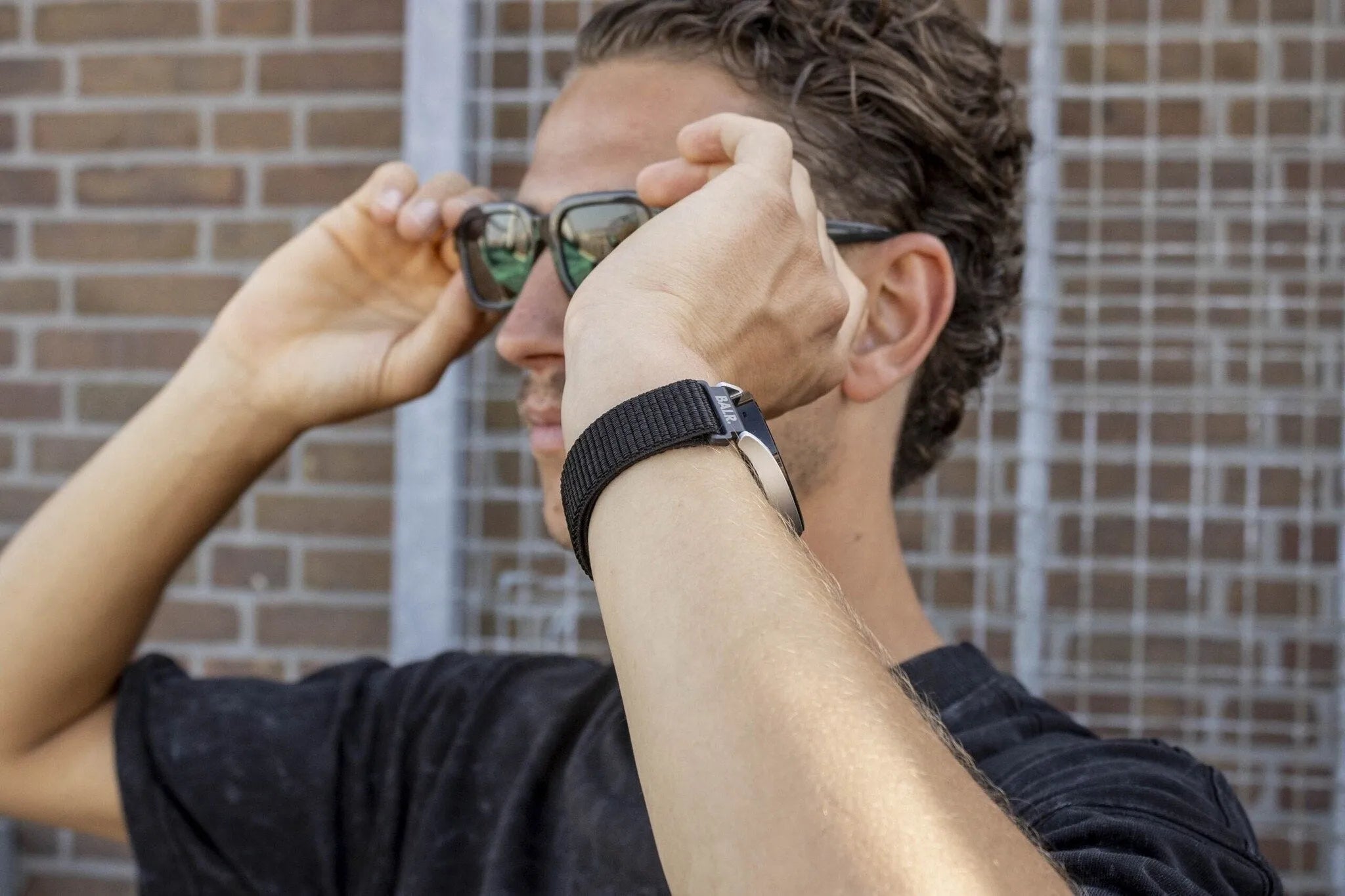 BALR Bracelet nylon Polar Pacer (noir)