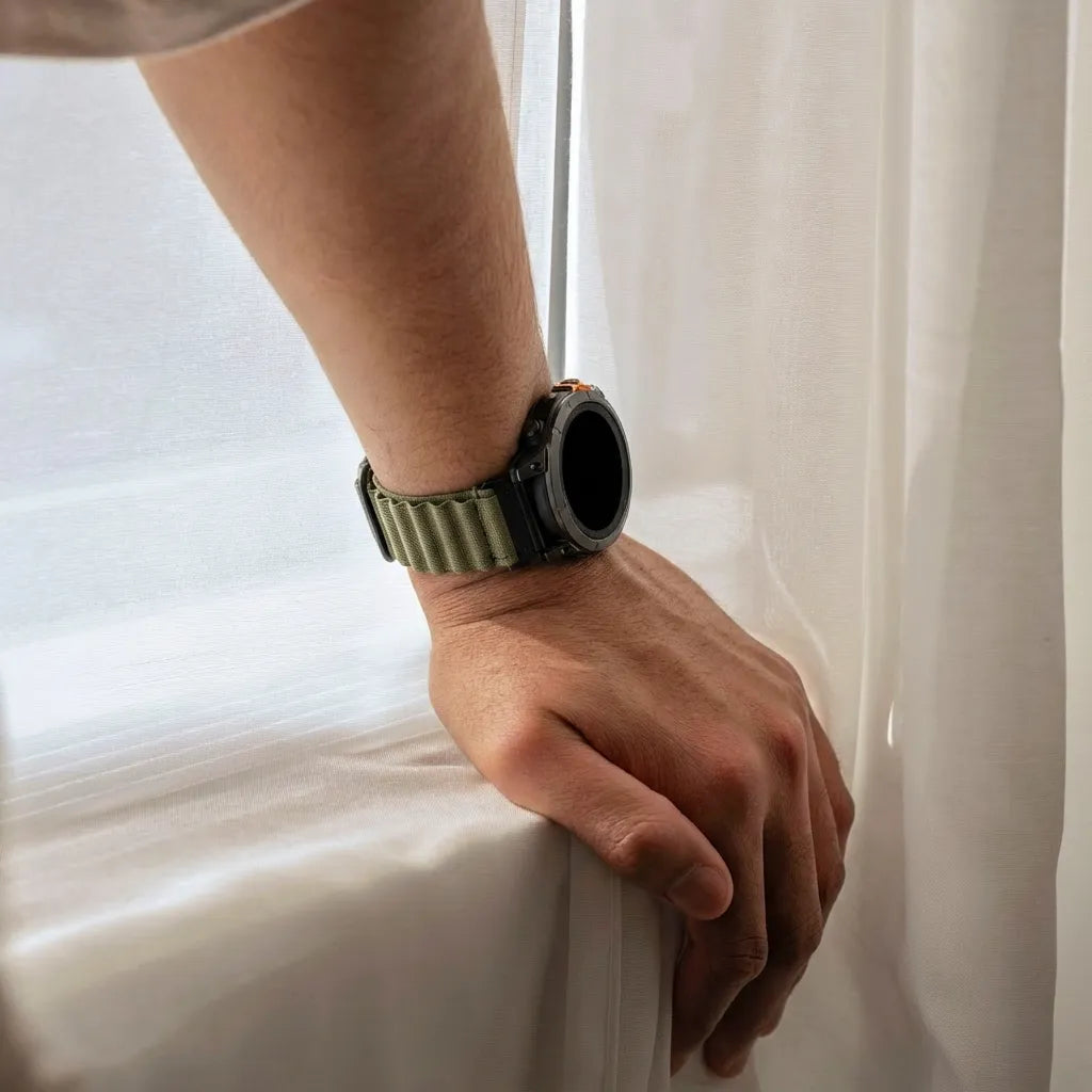 Bracelet Alpine Garmin Approach S70 - 47mm (vert olive)