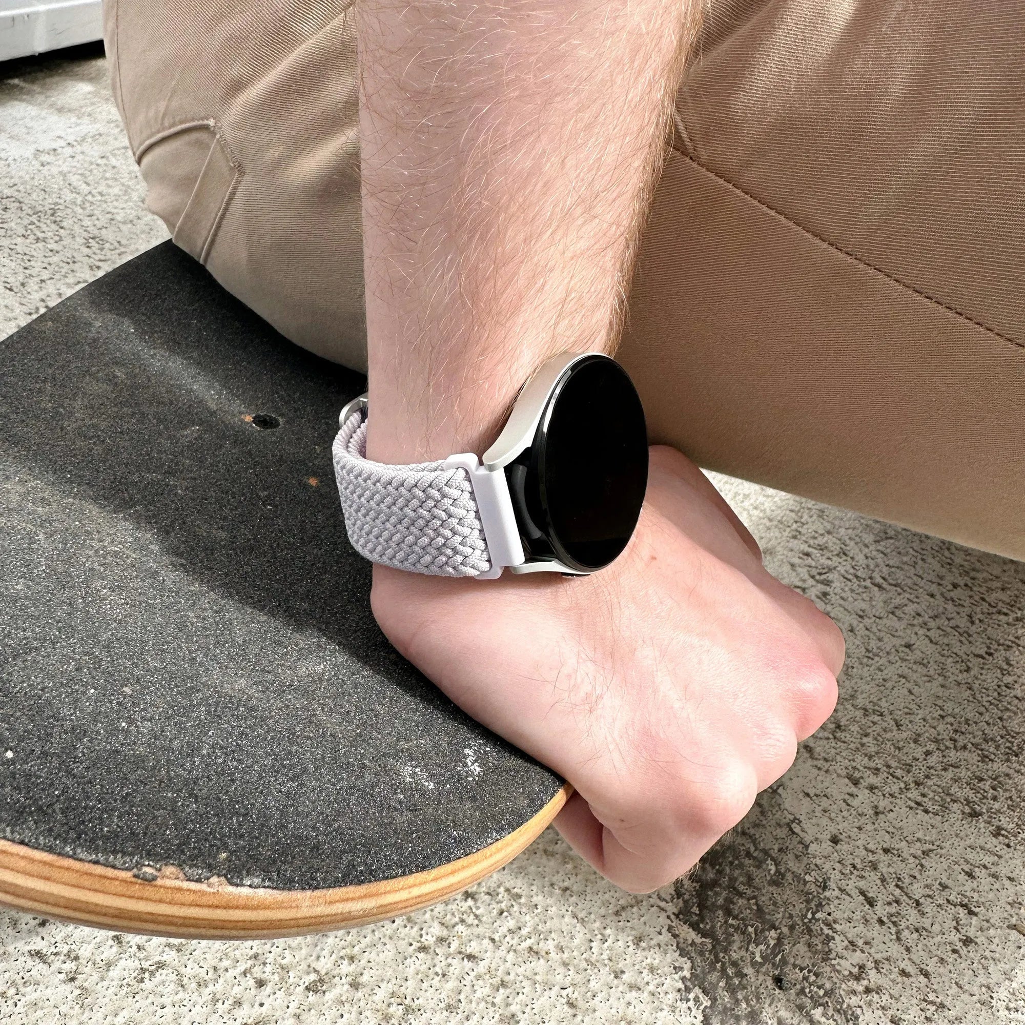 Bracelet tissé réglable OnePlus Watch 3 (blanc)