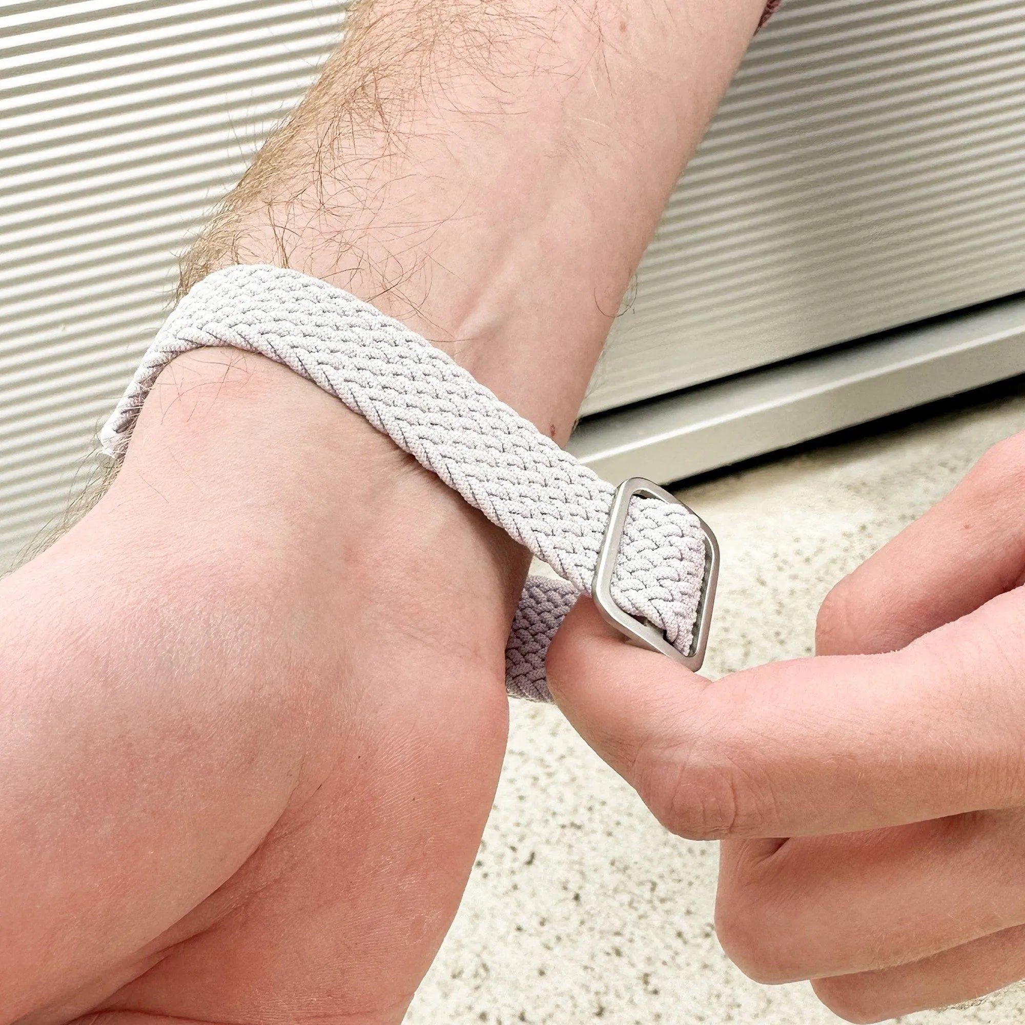 Suunto 9 Peak Pro Adjustable Braided Strap (White)