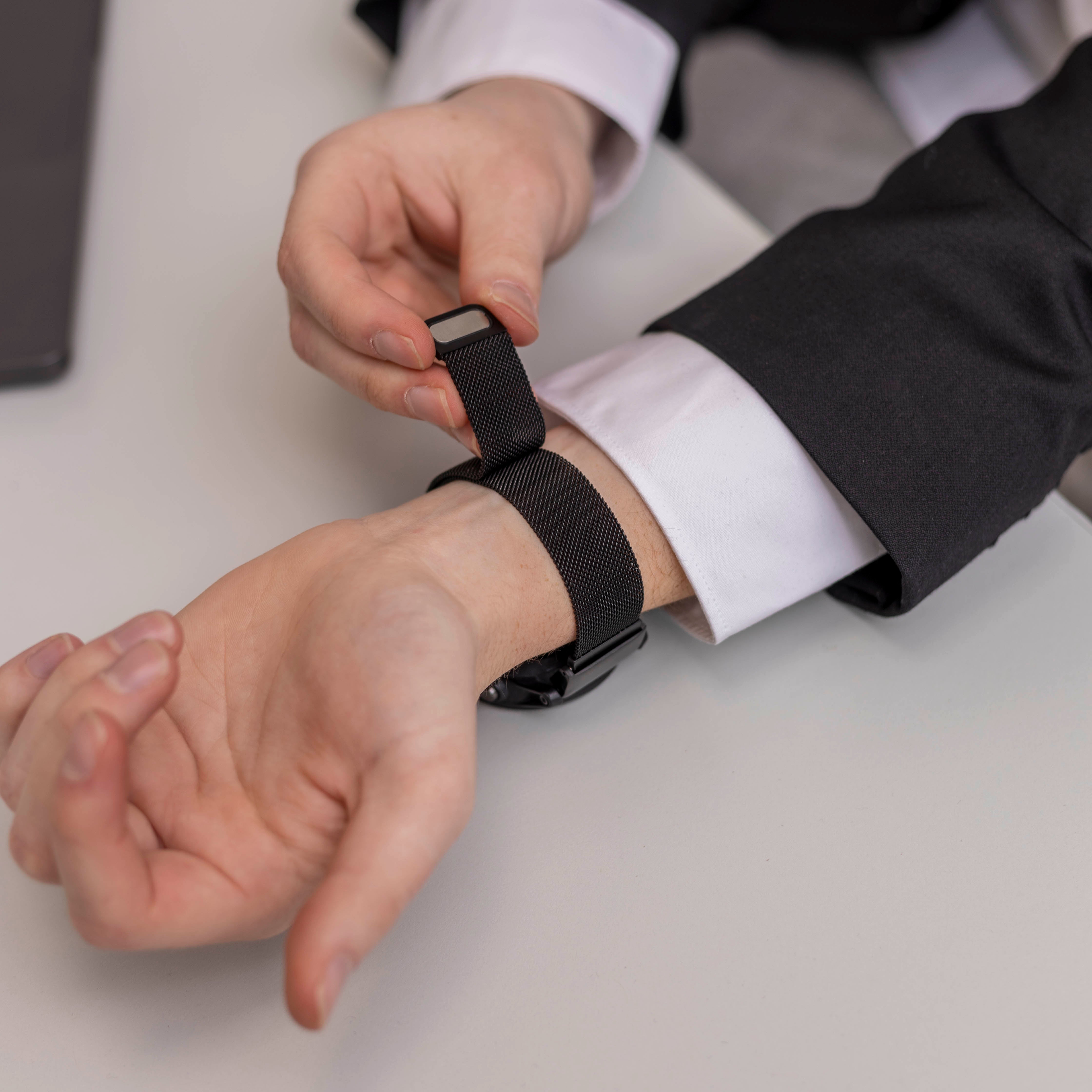 Bracelet Milanais Garmin Fenix 5x / 6x (noir)
