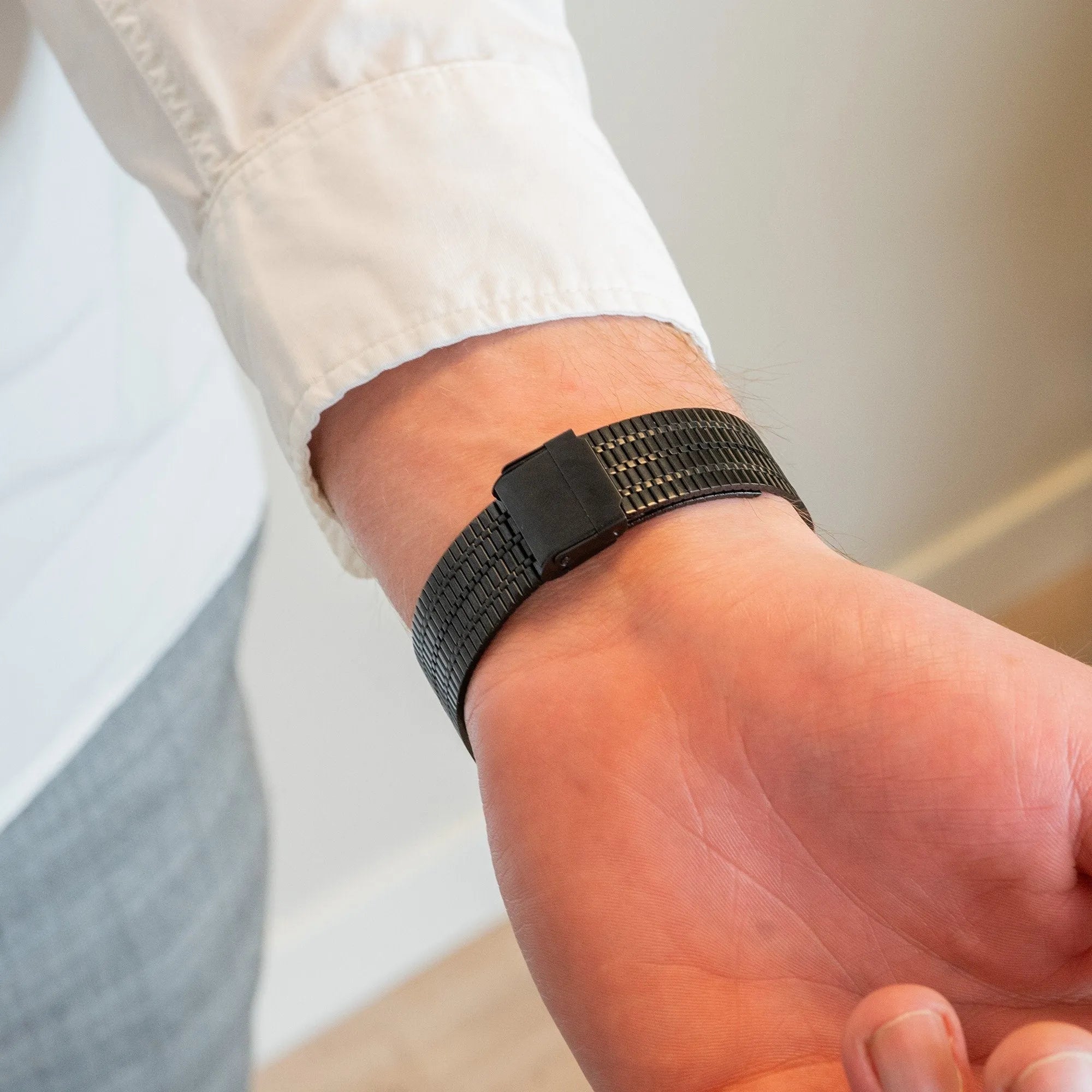 Bandz Bracelet acier réglable Suunto 5 Peak (noir)