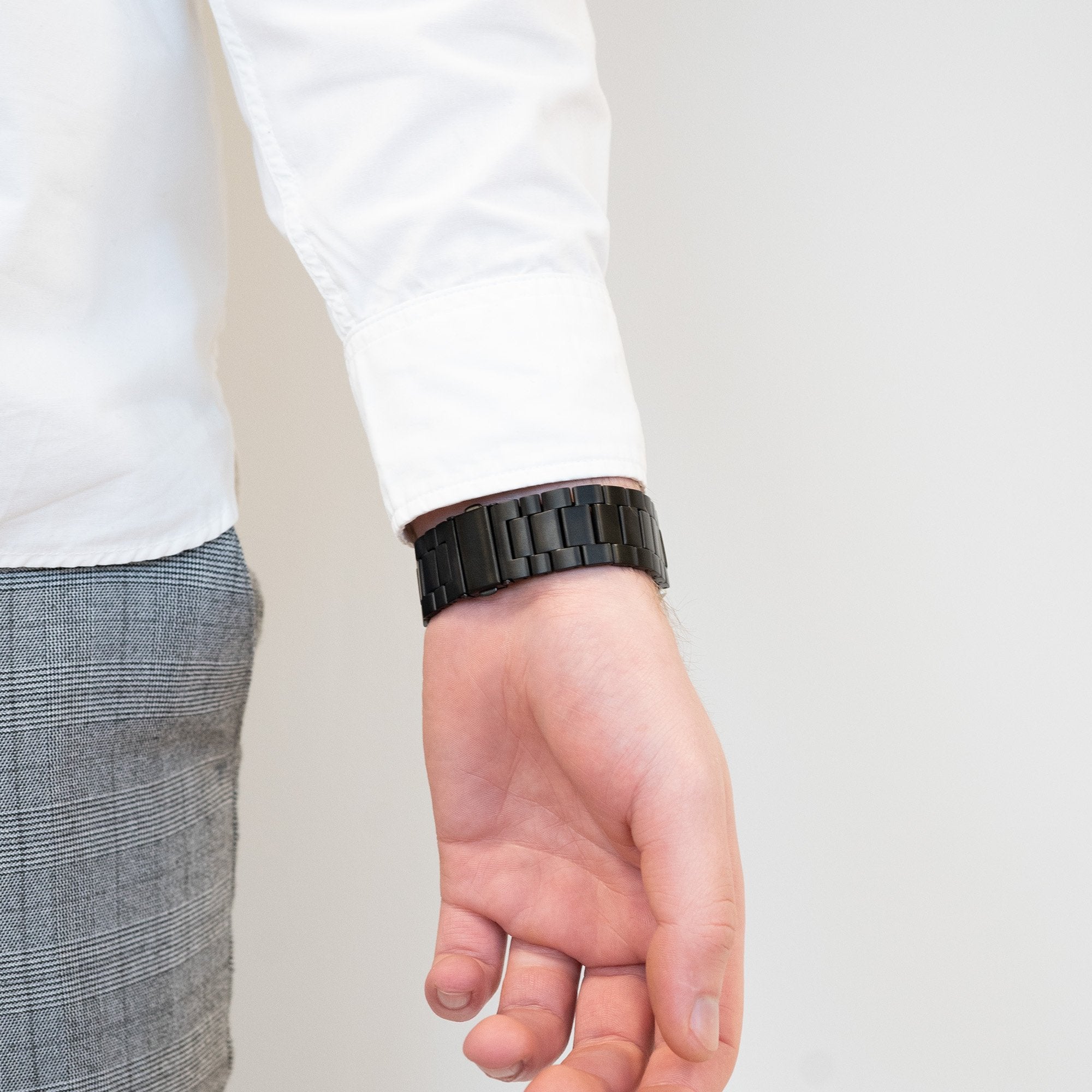 Bandz Bracelet titane 'Classic' Samsung Galaxy Watch 5 - 44mm (noir)