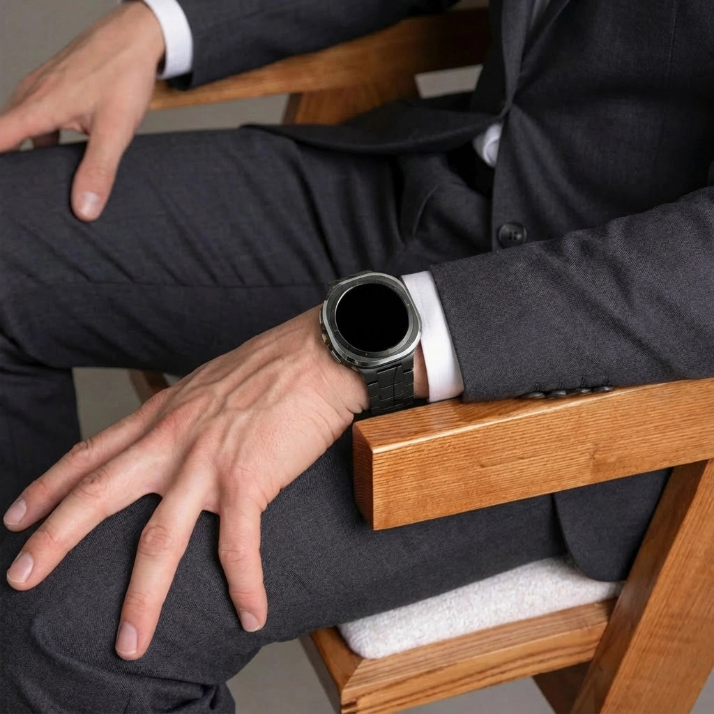 Bracelet titane 'Iron' Samsung Galaxy Watch Ultra (noir)