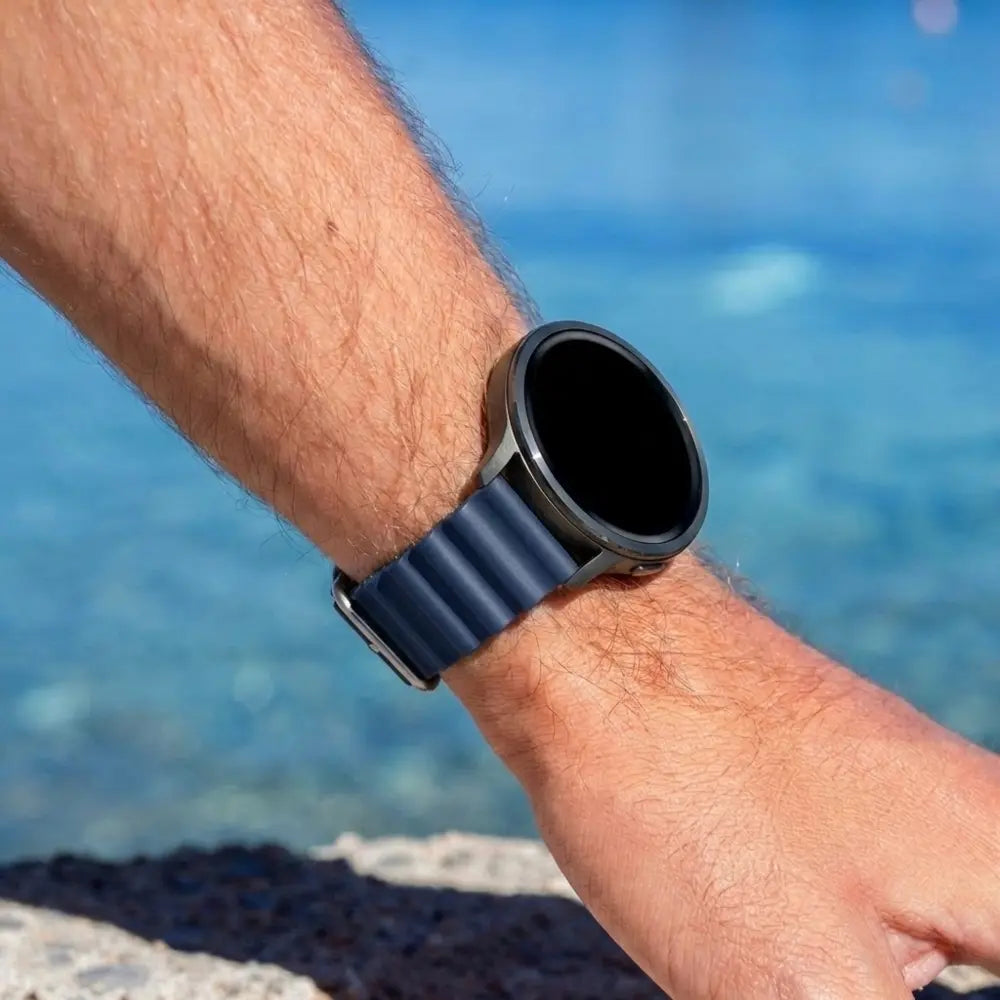Bandz Bracelet Océan 'Classic' Garmin Vivoactive 4 (bleu foncé)