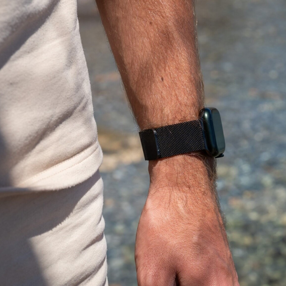 Bracelet milanais Apple Watch Ultra (noir)