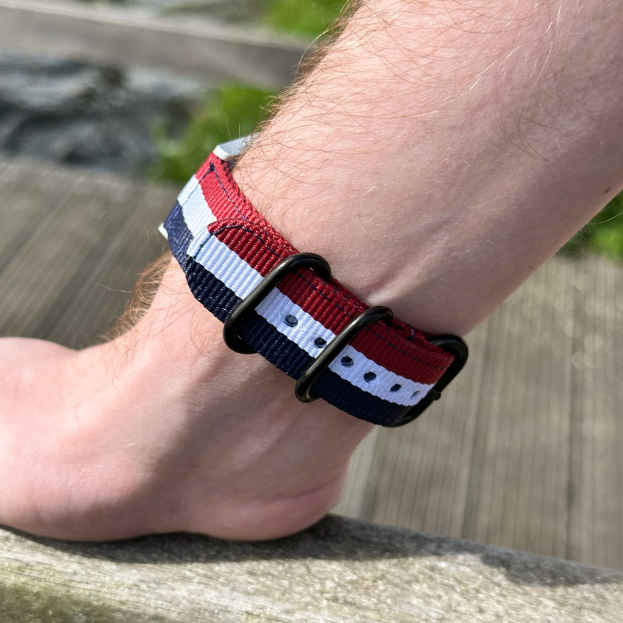 Bracelet nylon avec boucle Samsung Galaxy Watch 4 - 44mm (tri-color)