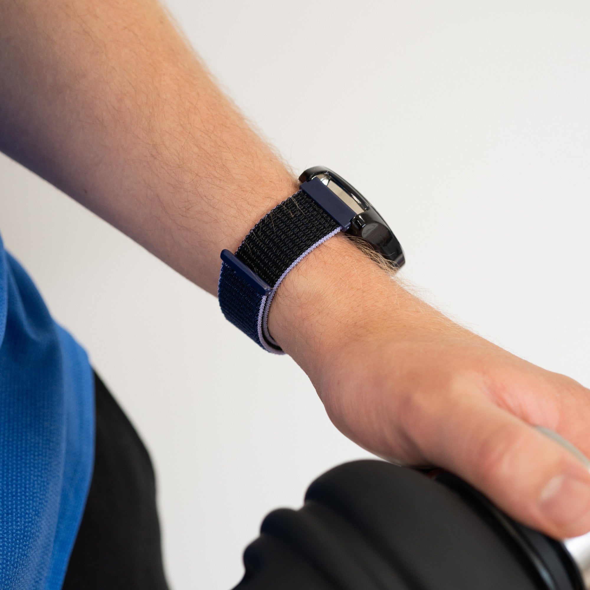 Bracelet nylon Garmin Forerunner 265 (bleu/noir)