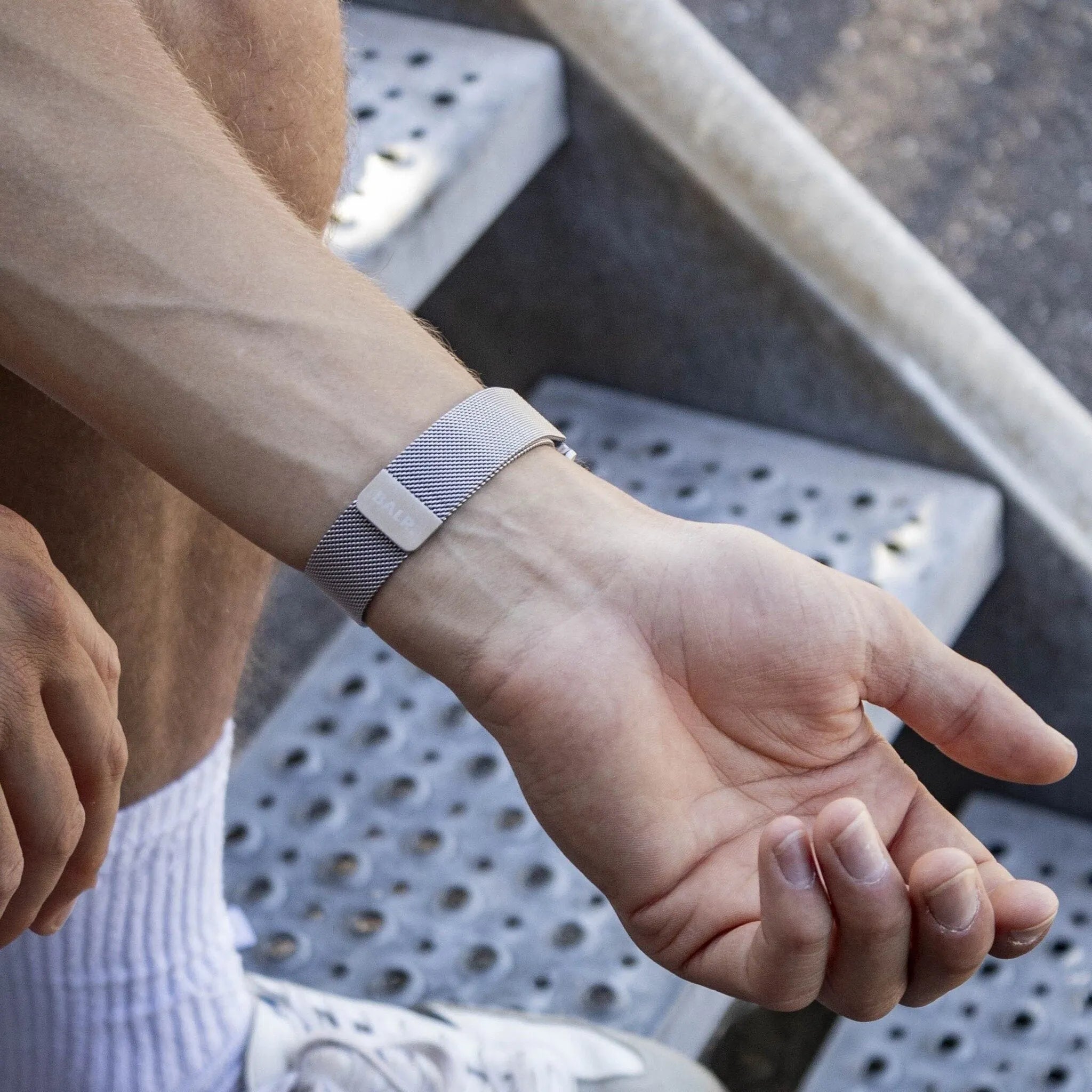 BALR Polar Ignite Milanese Strap (Silver)