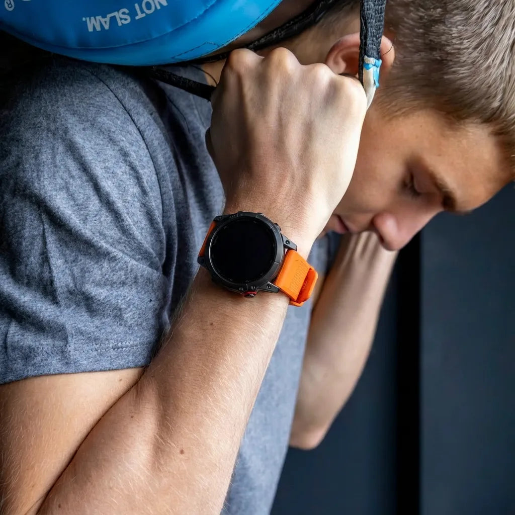 Bracelet silicone Garmin Approach S70 - 47mm (orange)