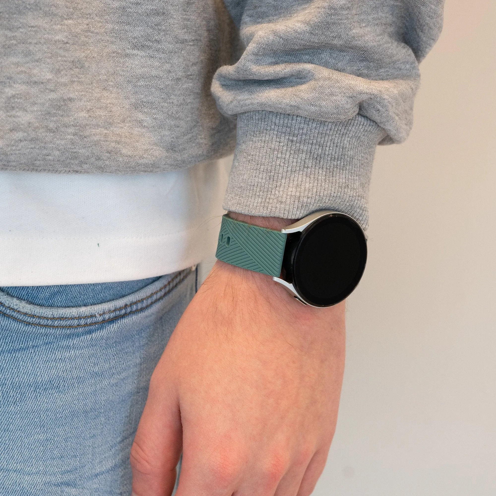 Bandz Bracelet silicone 'Deluxe' Amazfit Cheetah (Pro) (vert sapin)
